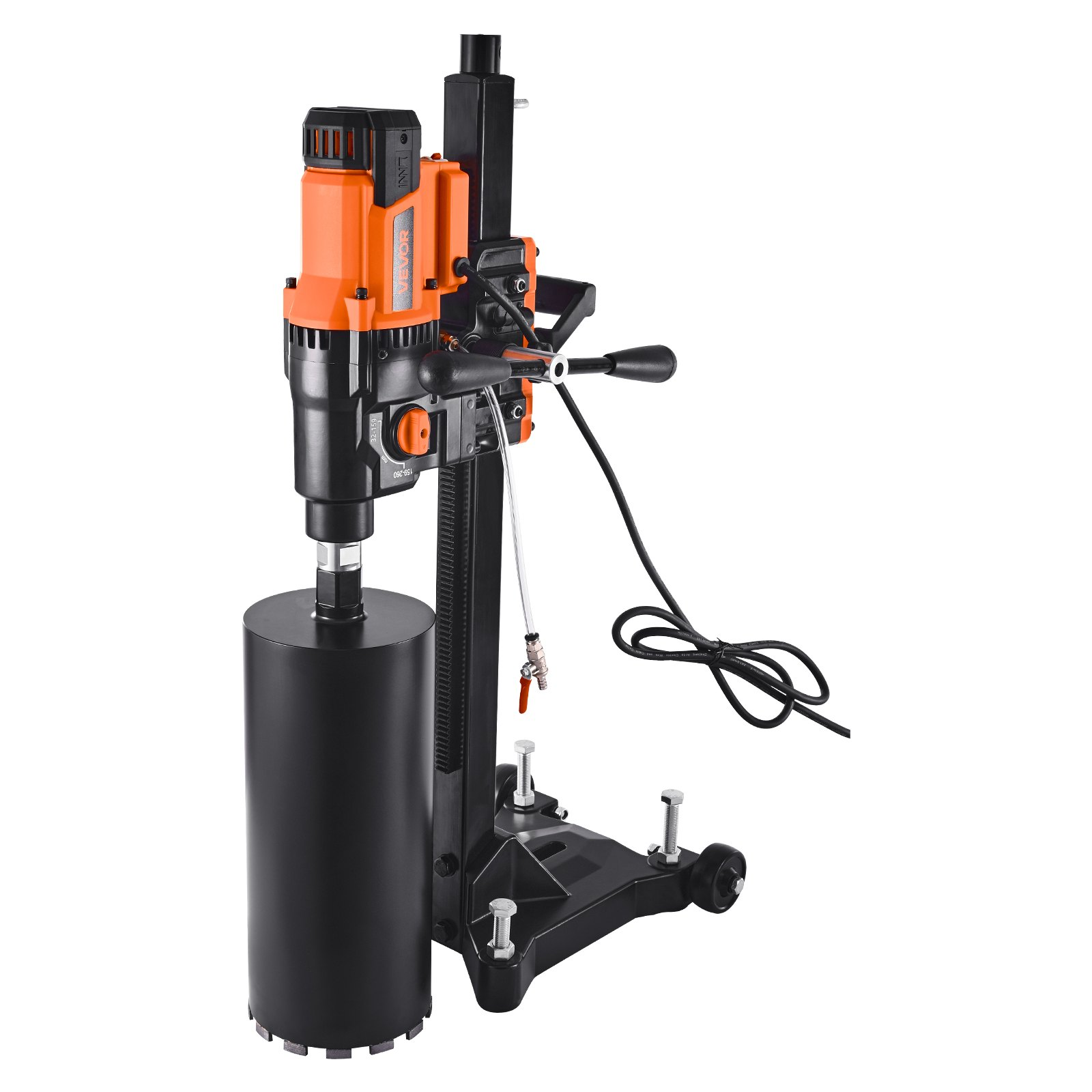 Diamond Core Drilling Machine, 0.8-10 in Drilling Diameter, 2500W
