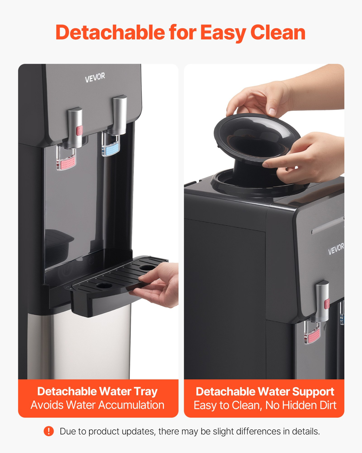 Top Loading Water Cooler Dispenser, Black