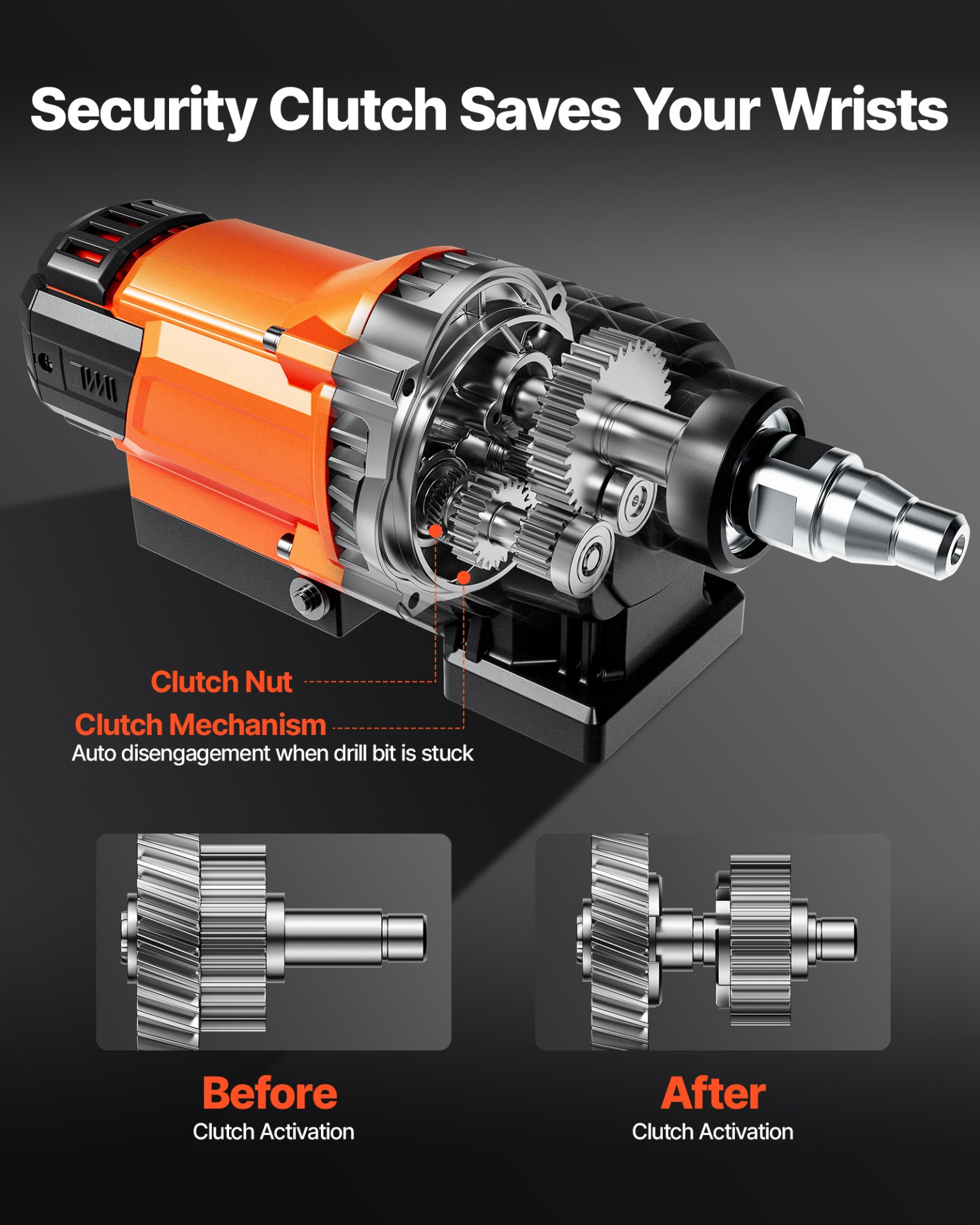 Diamond Core Drilling Machine, 0.8-8 in Drilling Diameter, 3000W