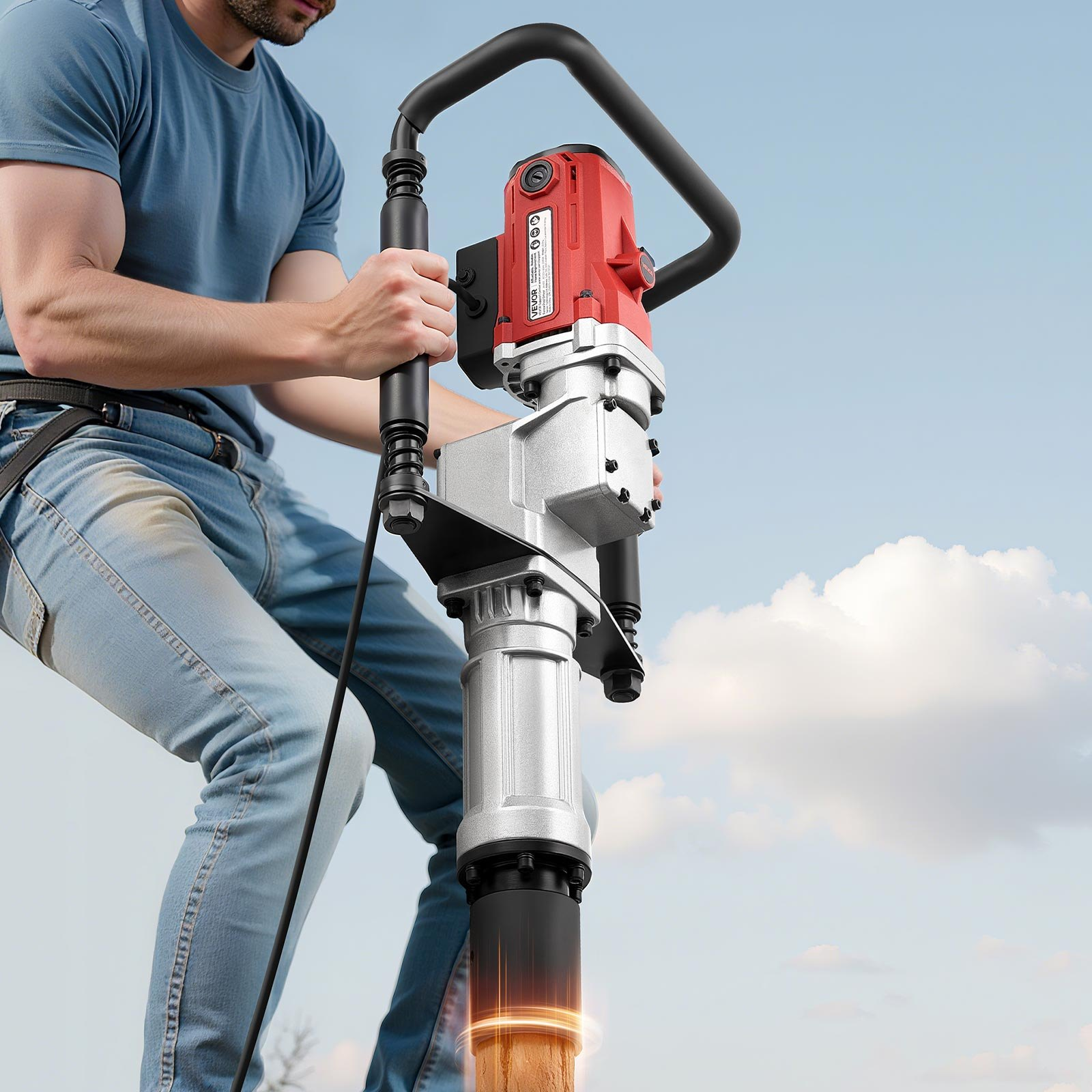 Electric T Post Driver, Landscaping Projects