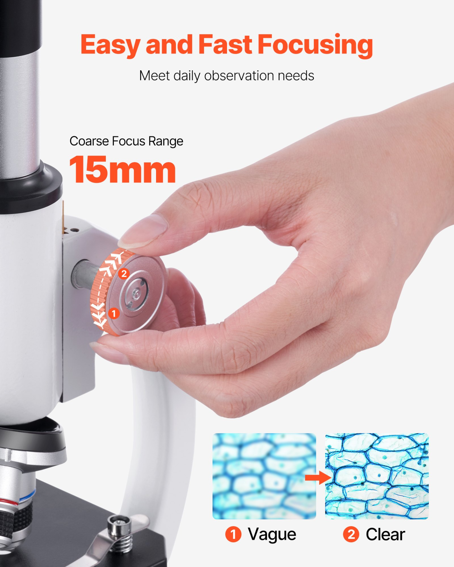 Professional Monocular Compound Microscope Kit 40-2000X Magnification