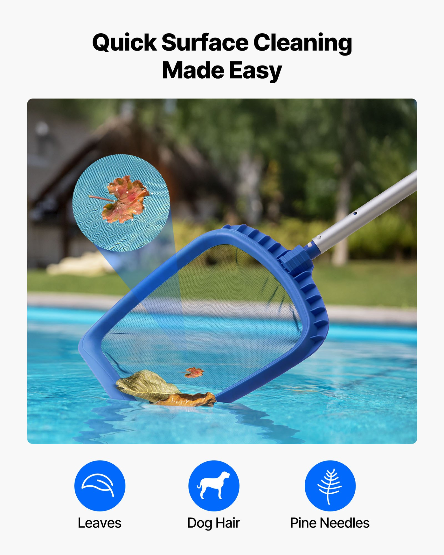 Swimming Pool Cleaning Kit, No Poles