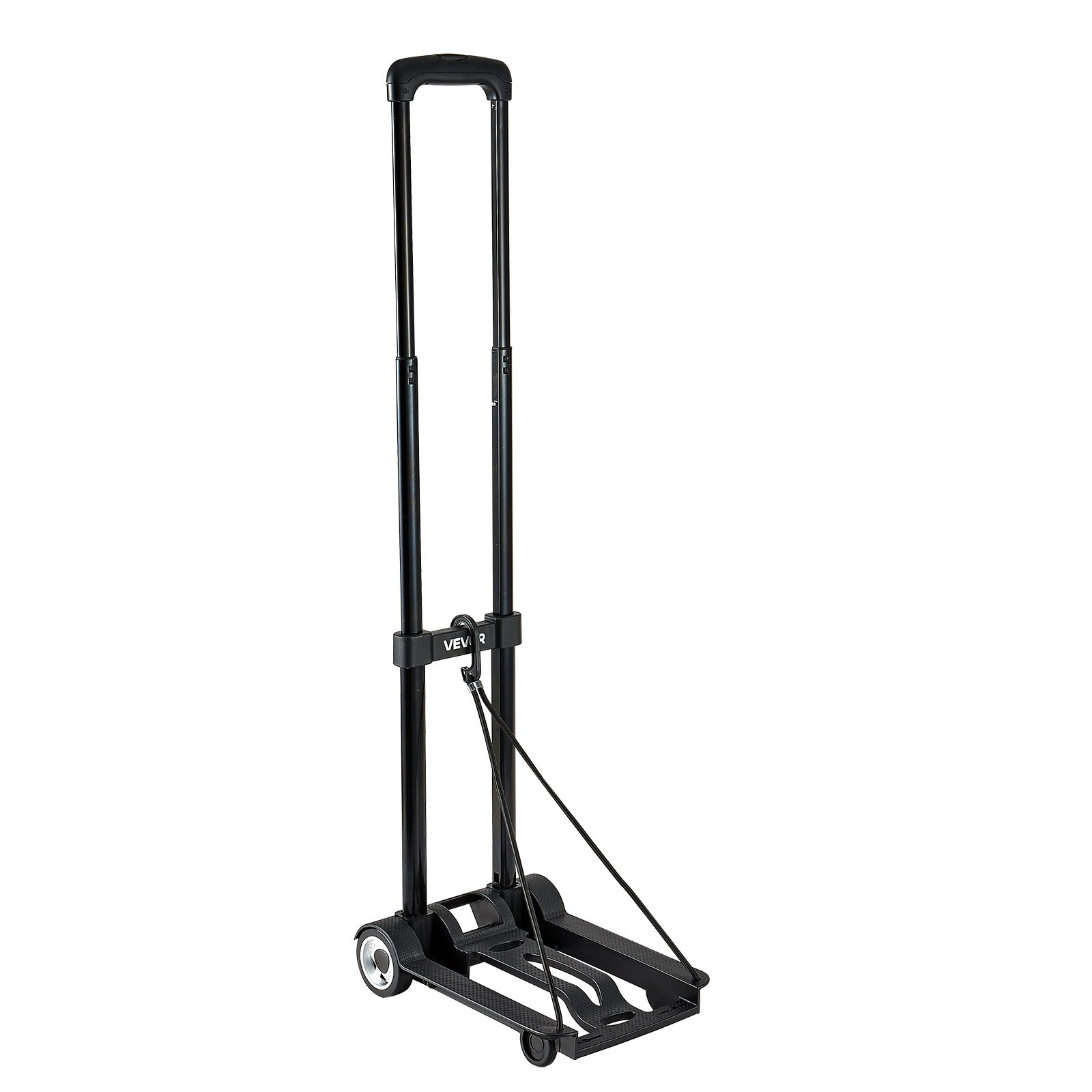 Folding Hand Truck, 110 lbs Load Capacity, Black