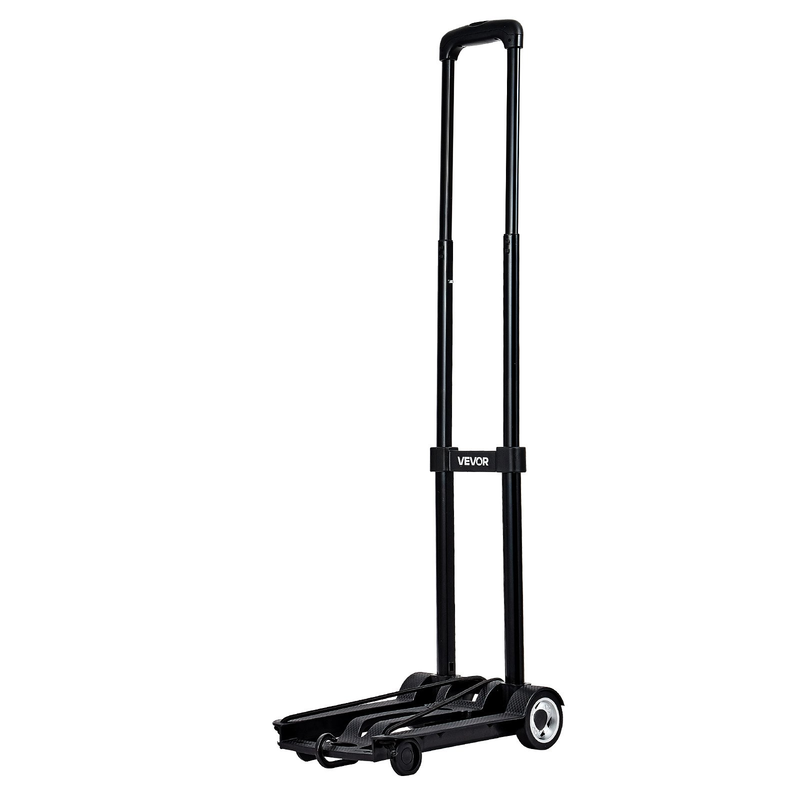 Folding Hand Truck, 110 lbs Load Capacity, Black