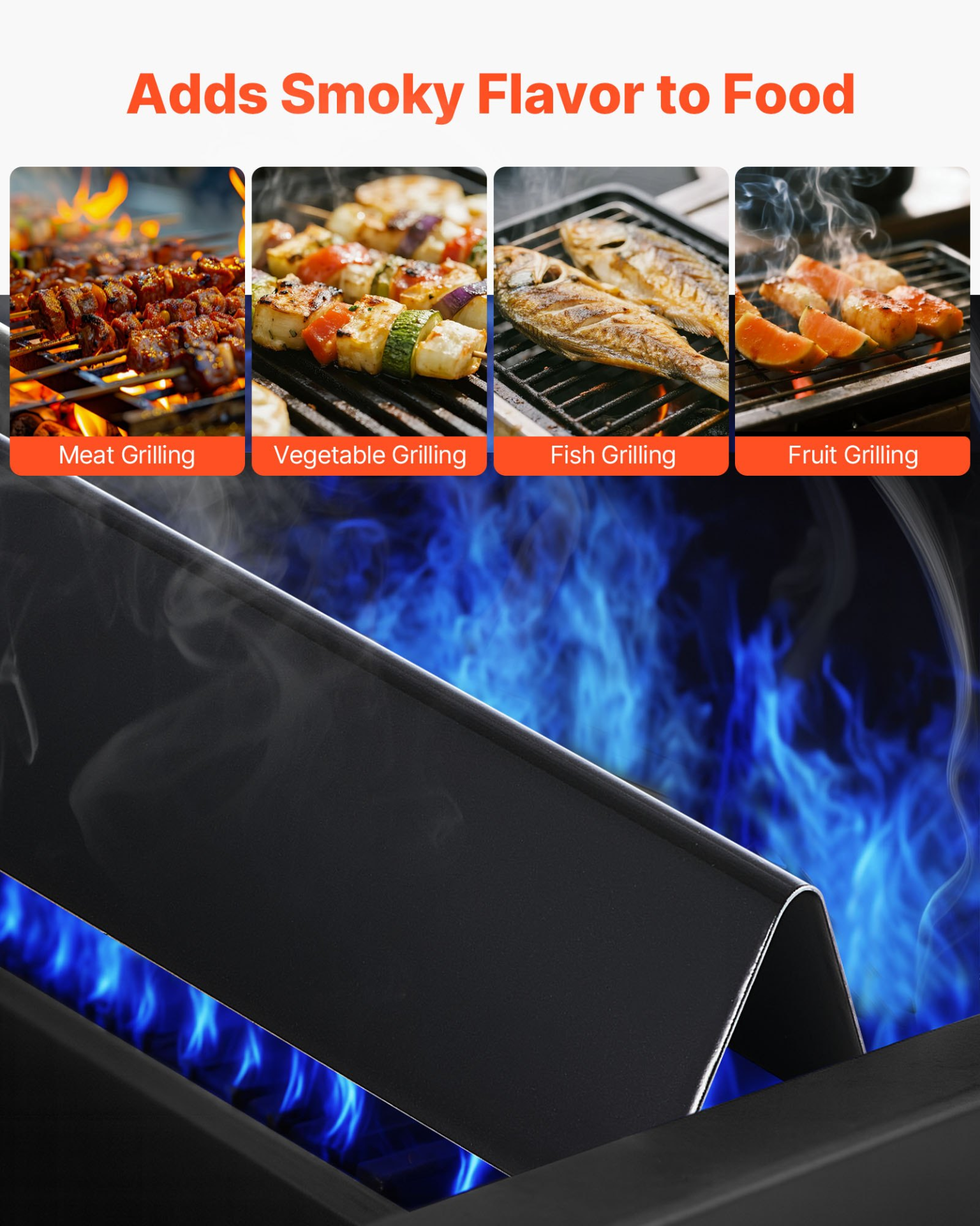VEVOR Flavorizer Bar Set - 5 Pack, 15-inch Replacement Heat Plates