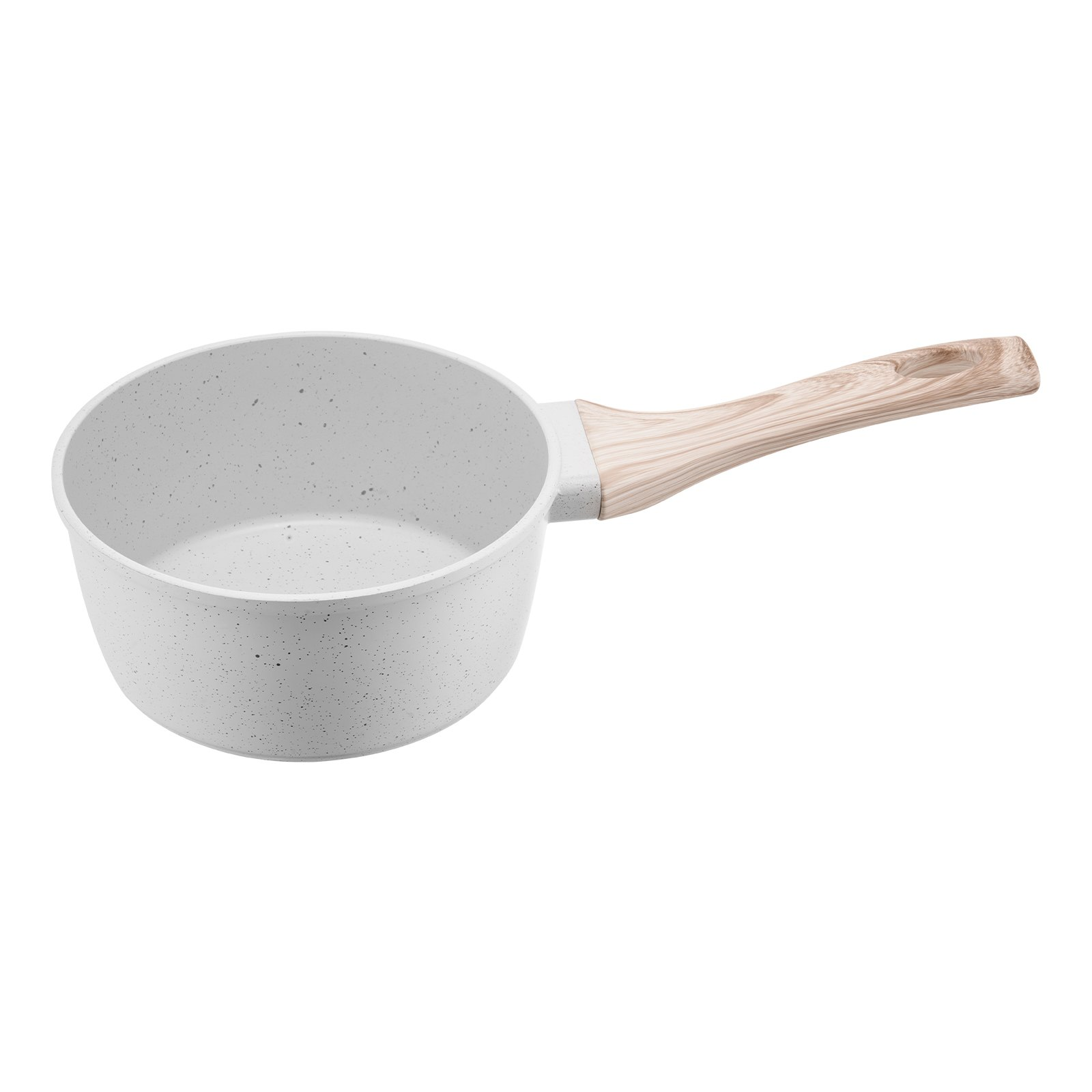 1.5 QT Saucepan, Nonstick Saucepan with Tempered Glass Lid, White - Produktbild 8