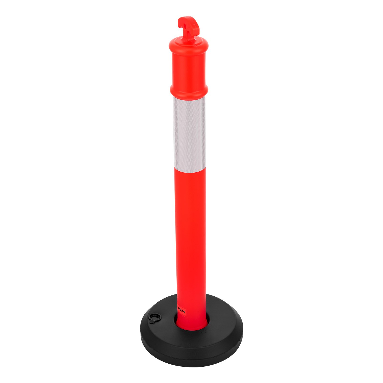 VEVOR 48" Traffic Delineator Posts 3-Pack with Fillable Base & Reflective Strips