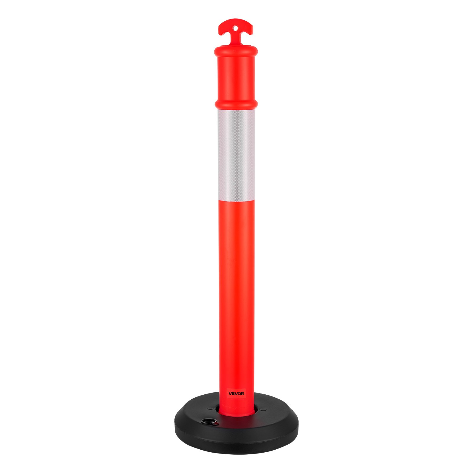 VEVOR 48" Traffic Delineator Posts 3-Pack with Fillable Base & Reflective Strips