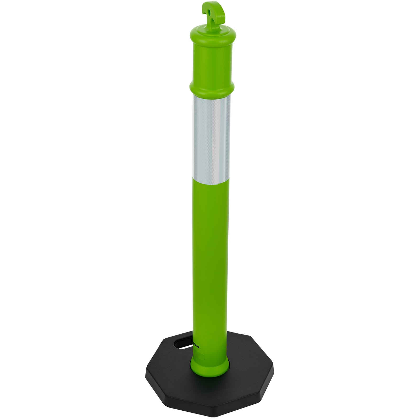 VEVOR 3-Pack 48" Traffic Delineator Posts w/ Weighted Base 360° Reflective