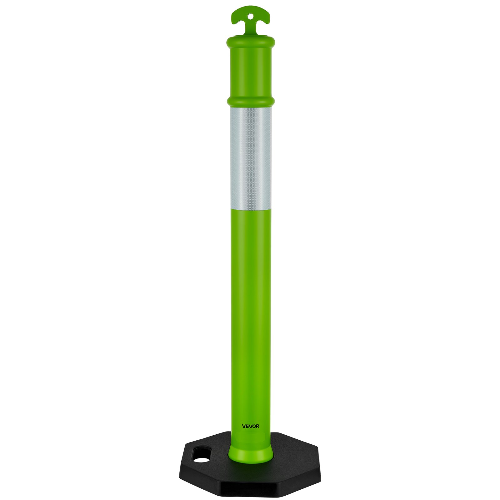 VEVOR 3-Pack 48" Traffic Delineator Posts w/ Weighted Base 360° Reflective