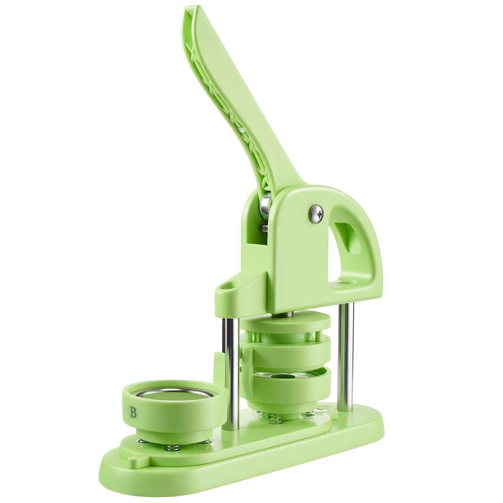 Button Maker Machine Plastic Pin Maker 2.28 in 100pcs Button Parts Green