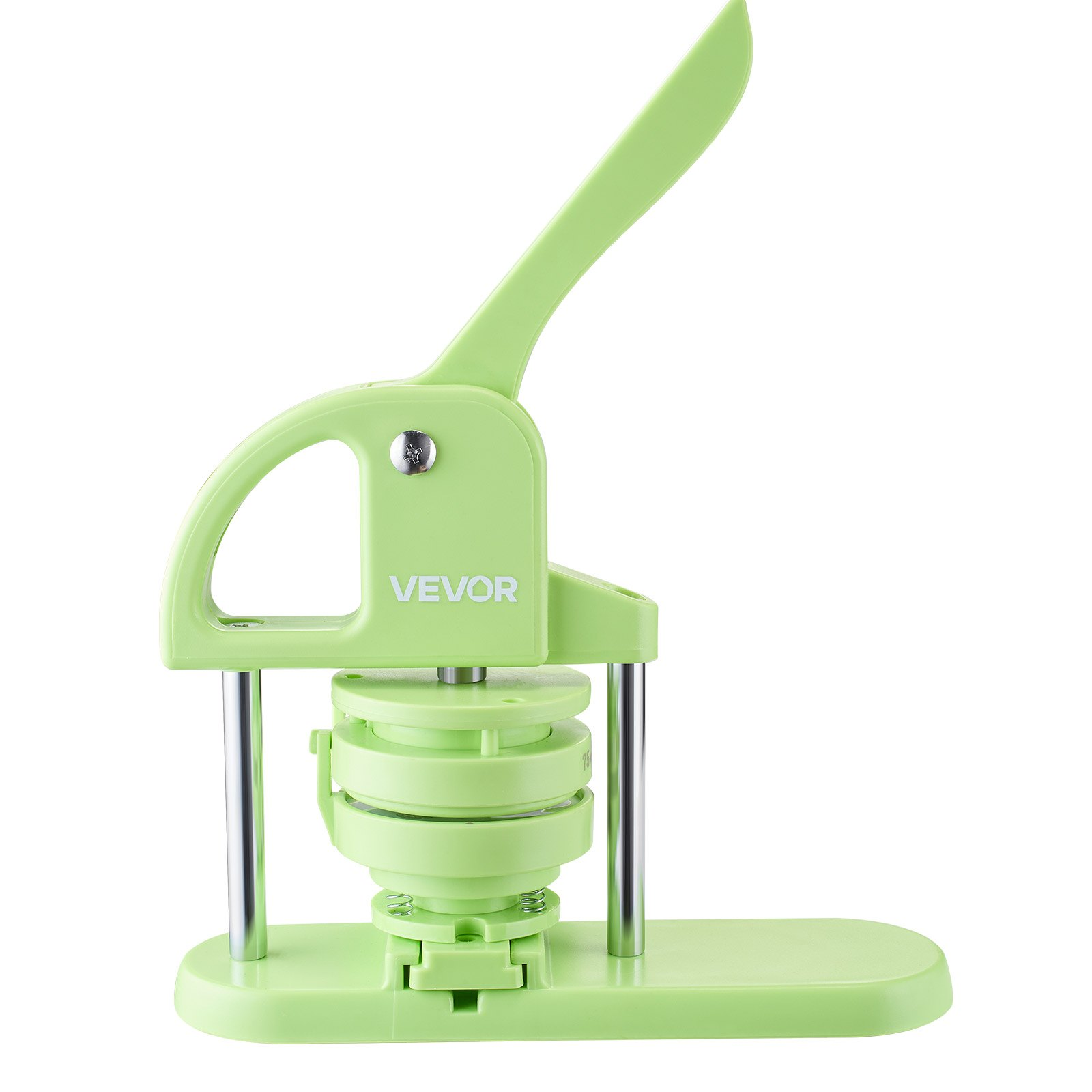 Button Maker Machine Plastic Pin Maker 2.95 in with 100pcs Button Parts