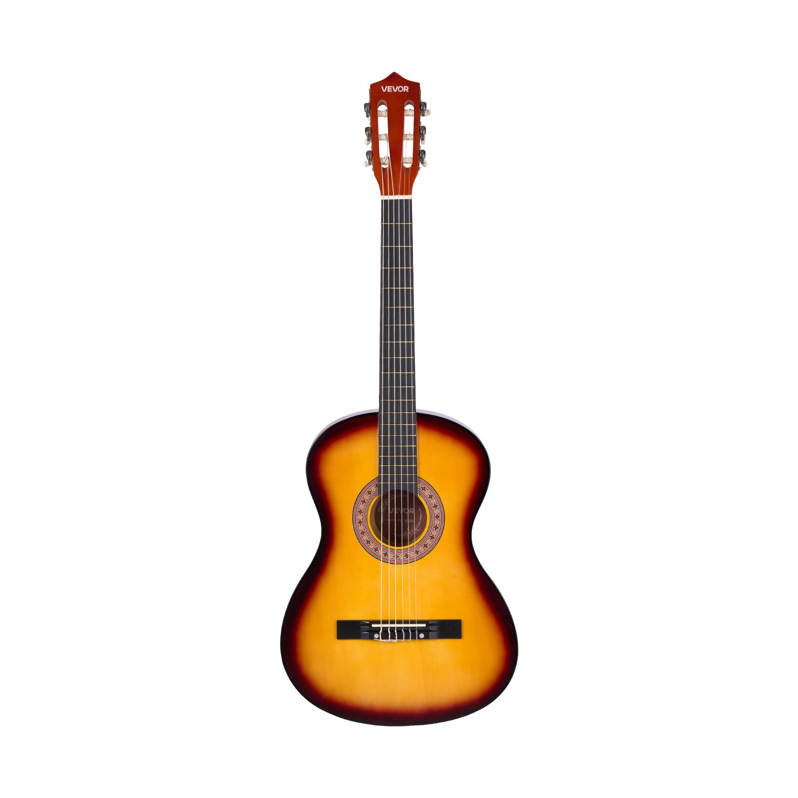 Classical Guitar 38 in Guitar Beginner Starter Kit Nylon Strings Sunburst