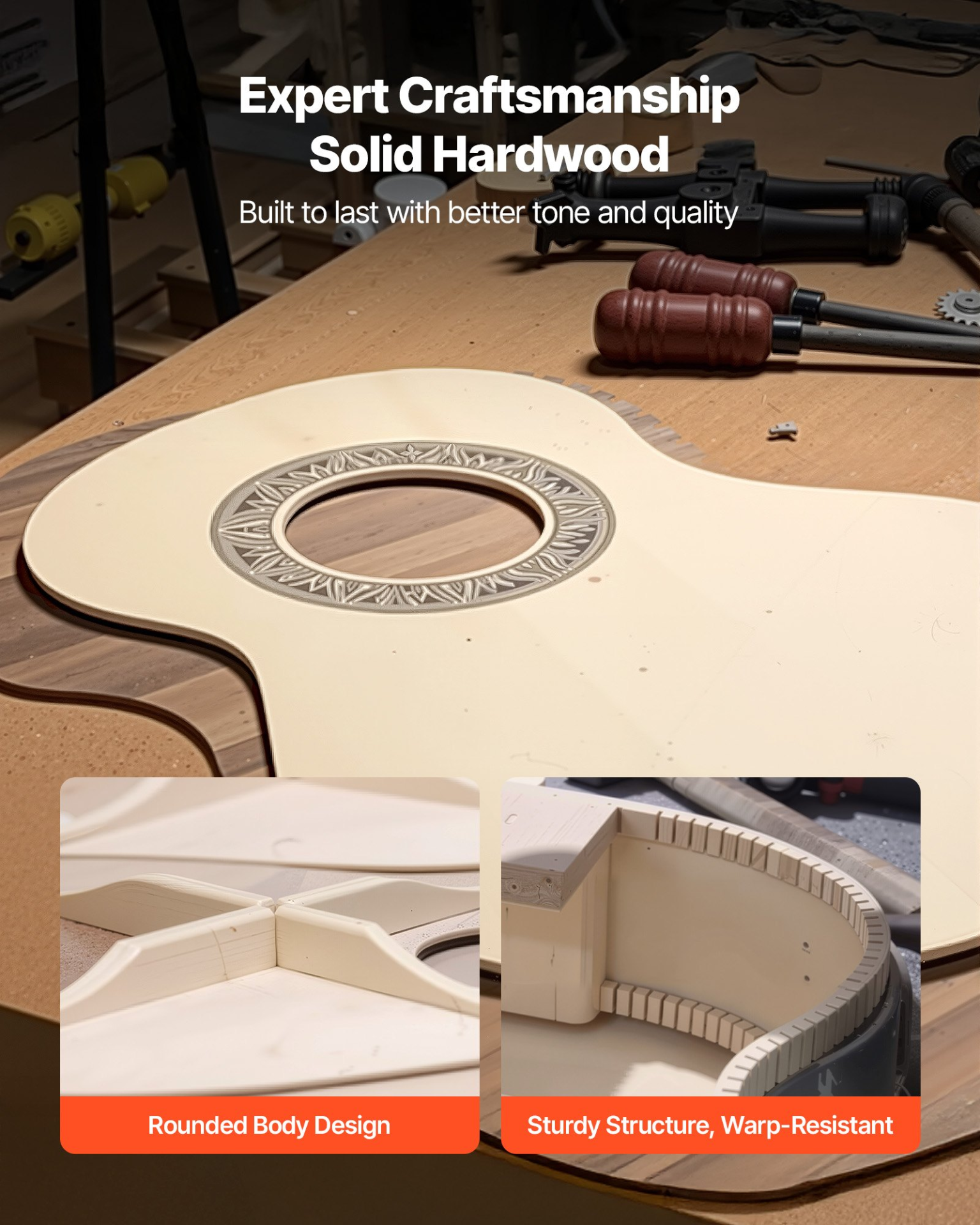 Classical Guitar 30 in Guitar Beginner Starter Kit Nylon Strings Black