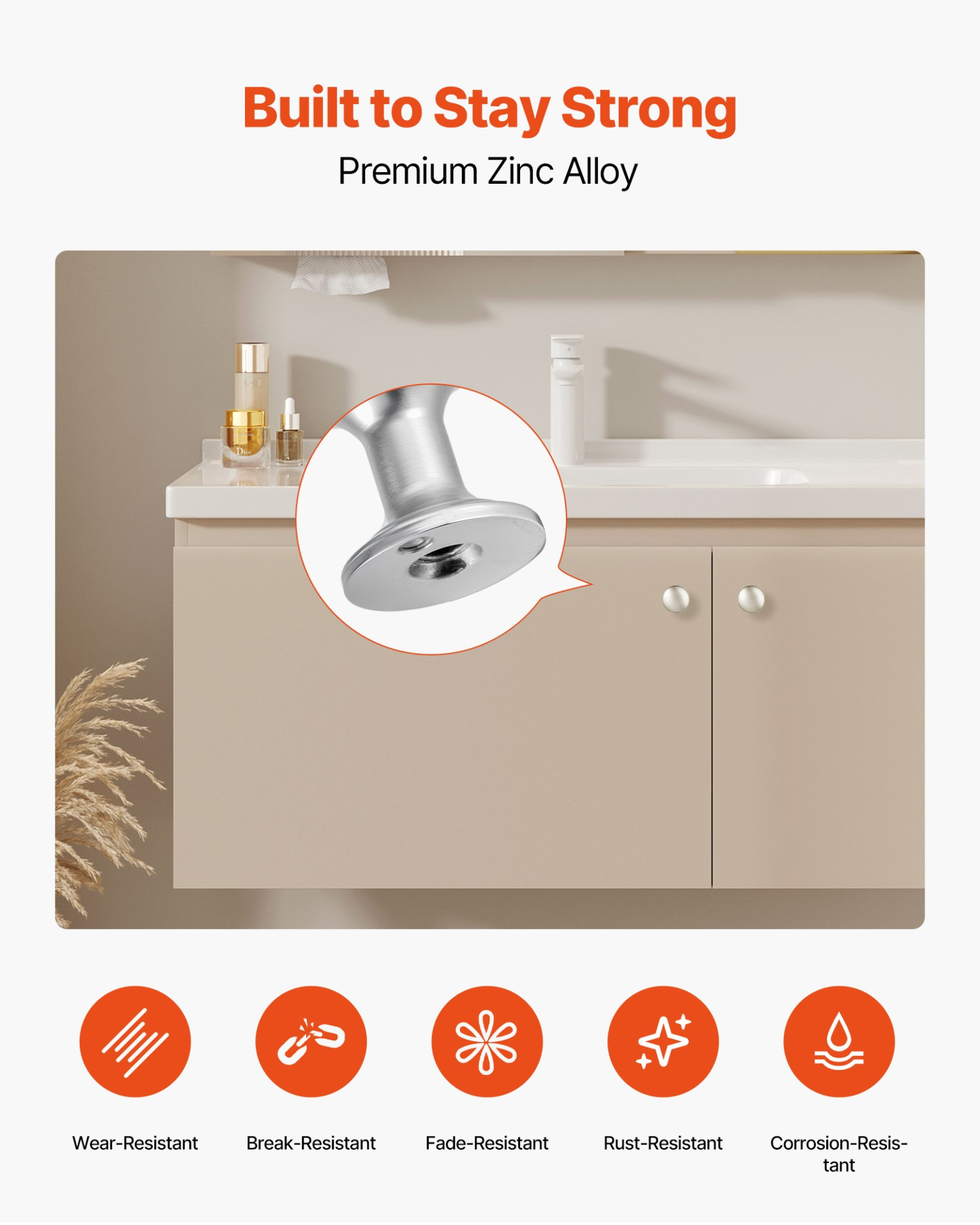 Cabinet Knobs, 25 Pack, Nickel Color