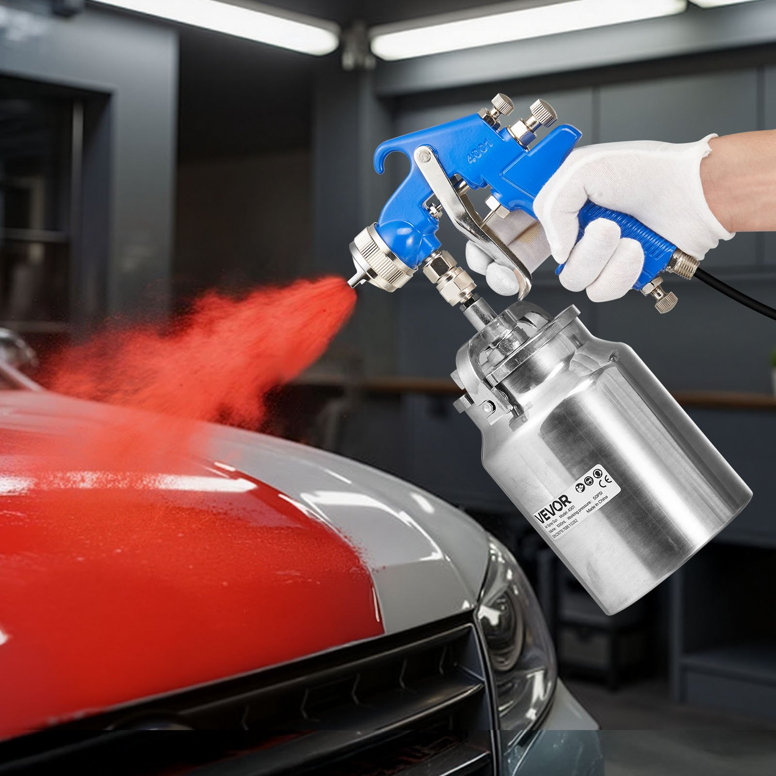 Siphon Feed Spray Gun High Atomization Air Paint Spray Gun 1.8 mm Nozzle