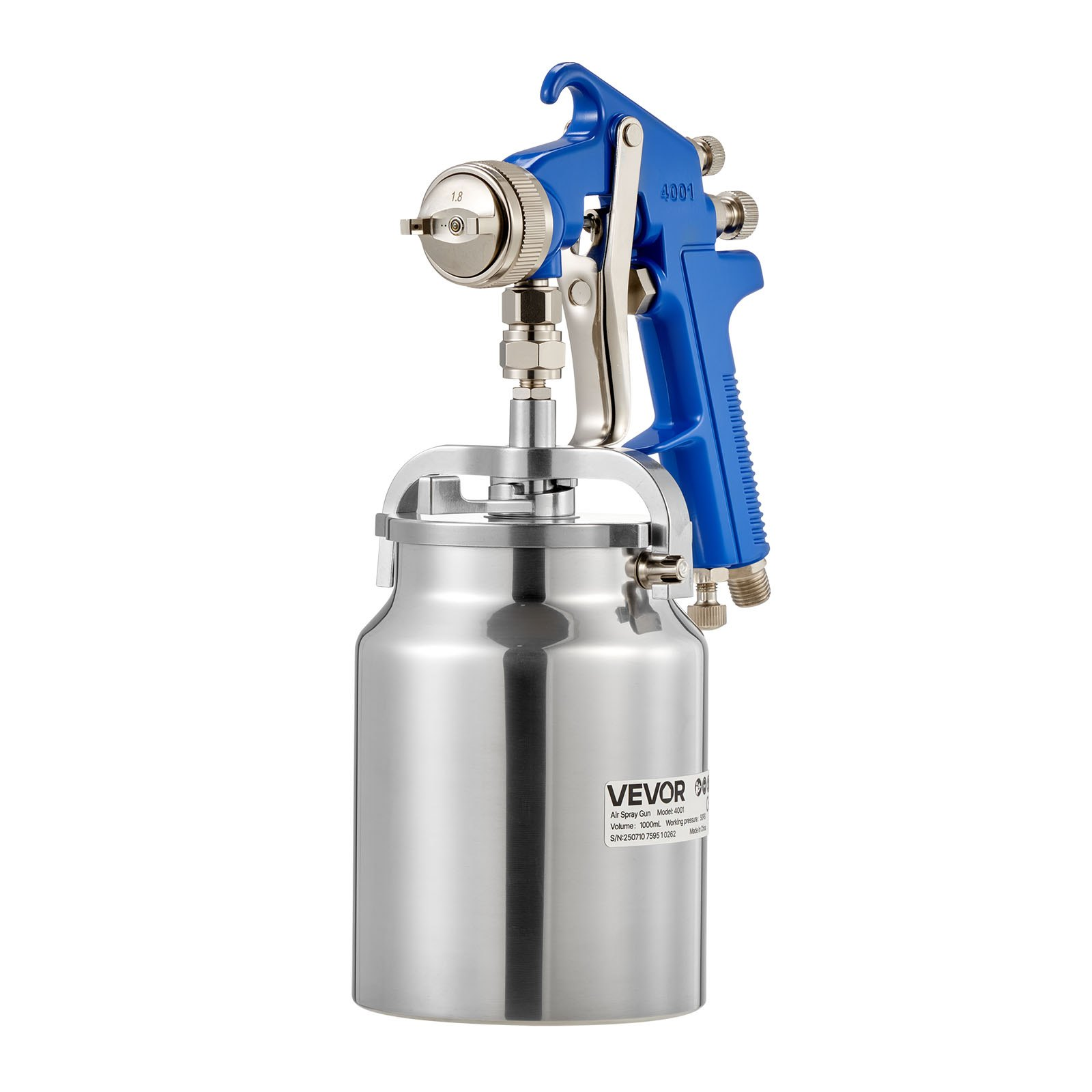 Siphon Feed Spray Gun High Atomization Air Paint Spray Gun 1.8 mm Nozzle