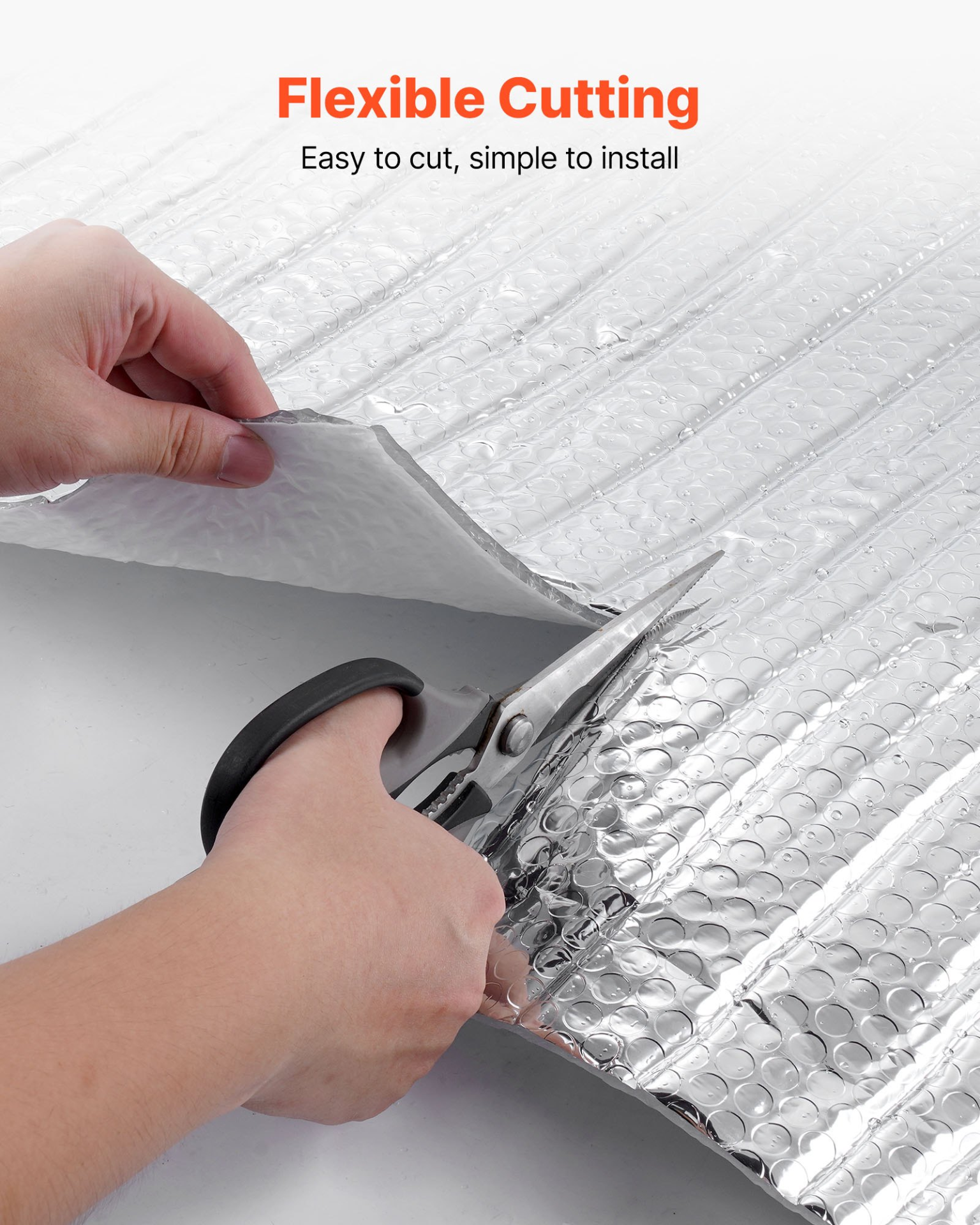Reflective Insulation Roll, Double-Layer Air Bubble Radiant Barrier, 6mm 48 in