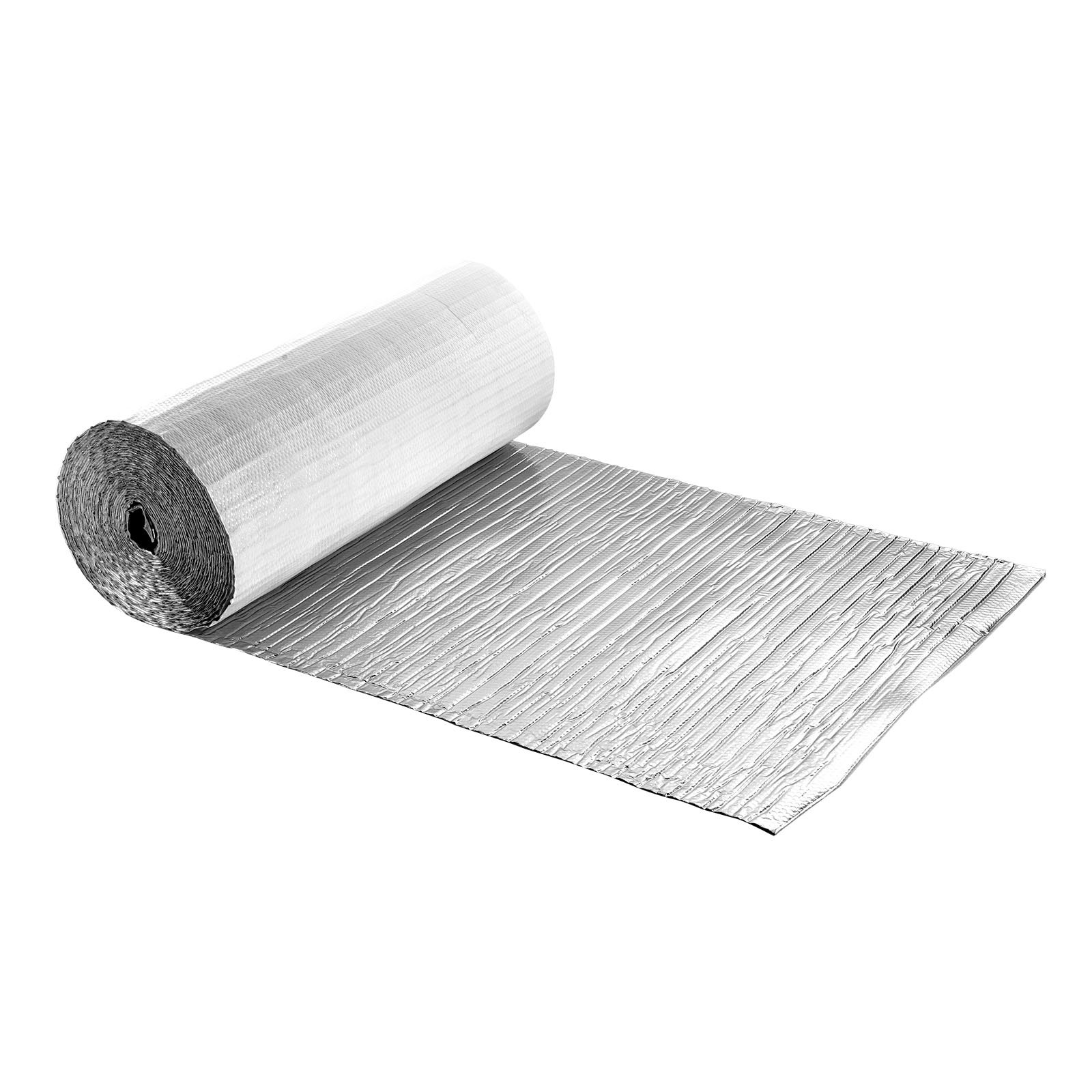 Reflective Insulation Roll, Double-Layer Air Bubble Radiant Barrier, 6mm 48 in