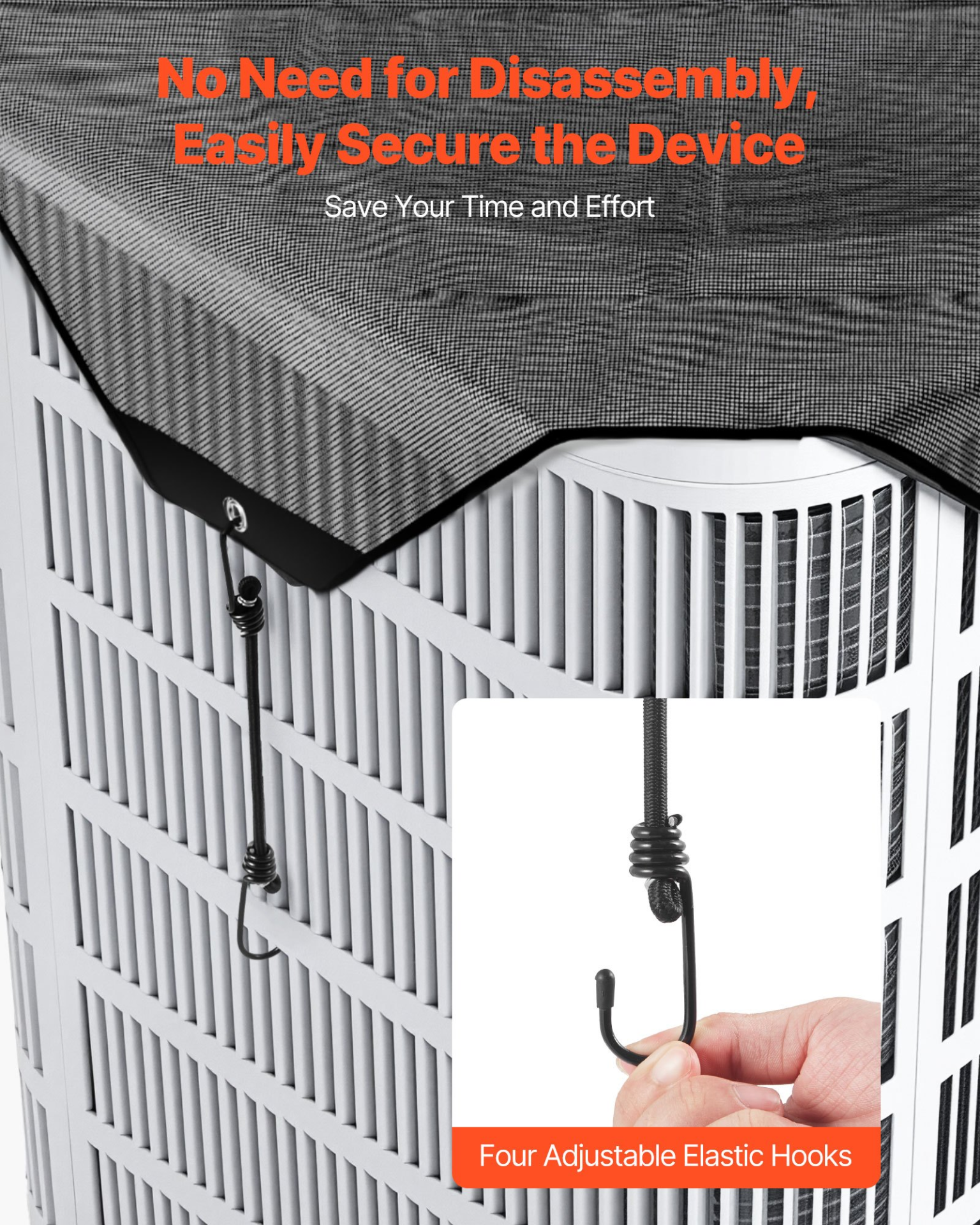 36x36 Zoll Klimaanlage Abdeckung Mesh Defender Reißfest für Outdoor - Bild 5 von 10