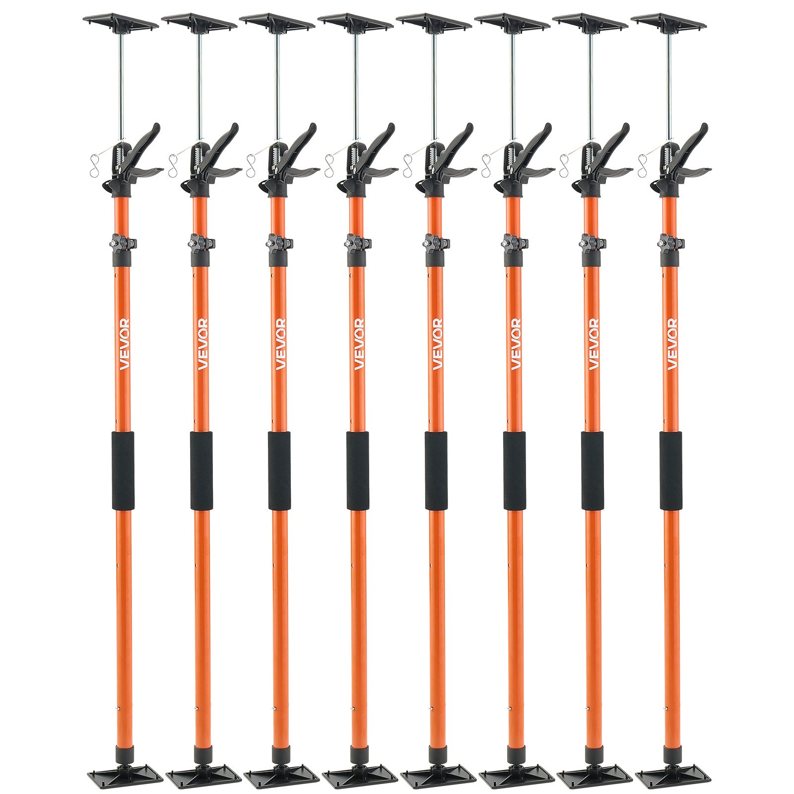VEVOR 8-Pack Adjustable Support Poles, 45"-114" Telescoping Cabinet Jacks