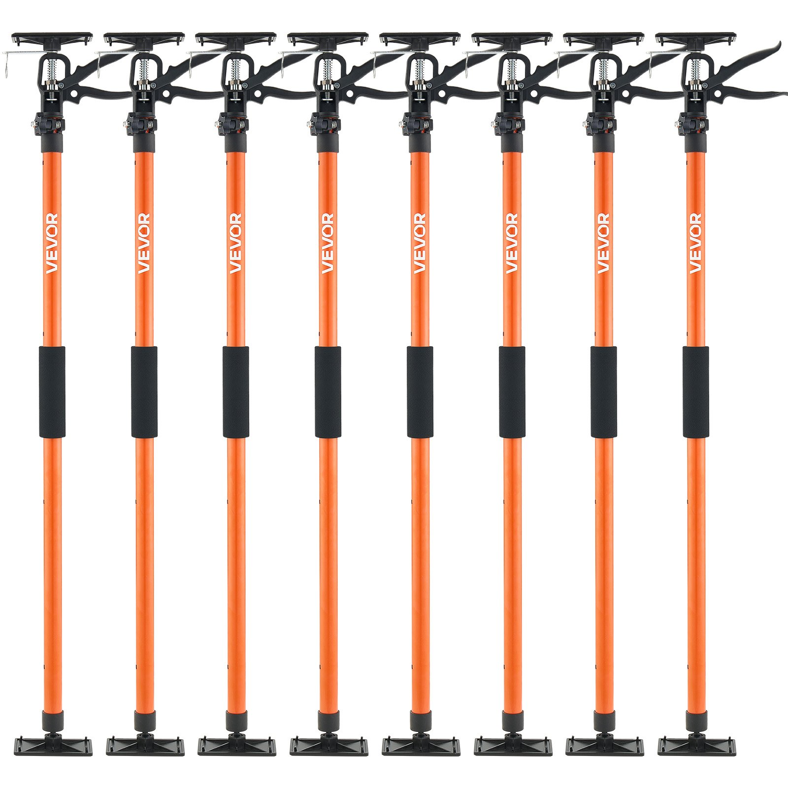 VEVOR 8-Pack Adjustable Support Poles, 45"-114" Telescoping Cabinet Jacks