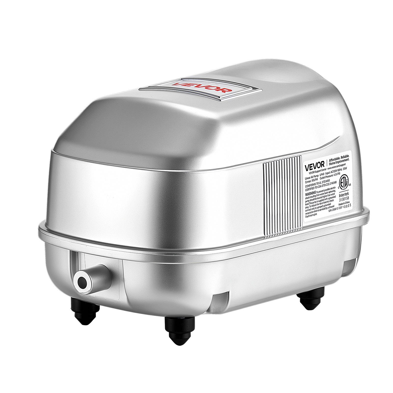 Linear Air Pump, 792.52 GPH Air Flow, Septic Aerator Pump, Hydroponics