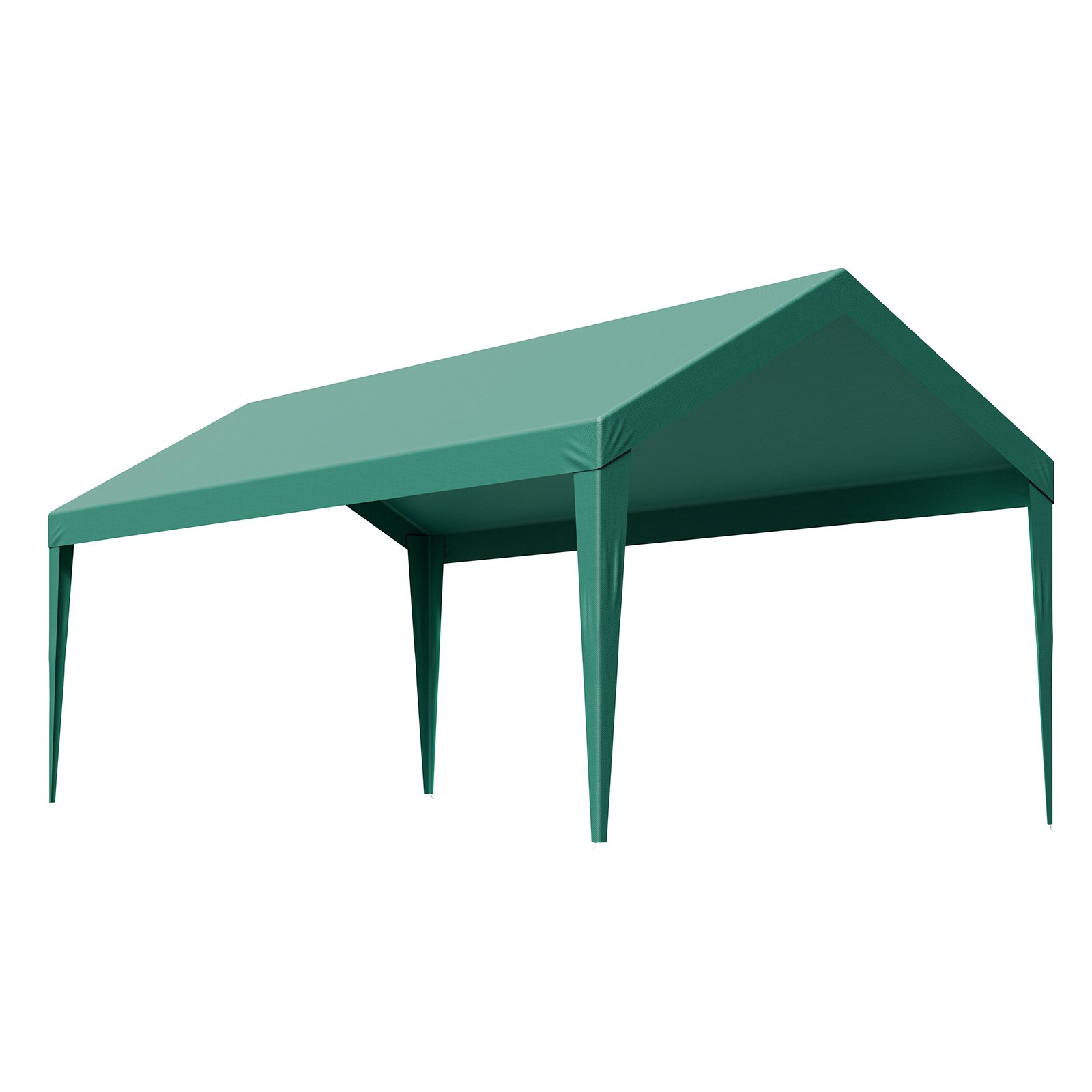 VEVOR 10x20 ft Carport Canopy Replacement Cover, Dark Green
