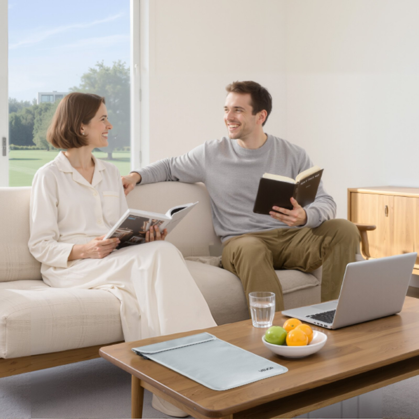 Fireproof Document Bag 2192℉ Fire & Waterproof File Storage Organizer w/ Zipper