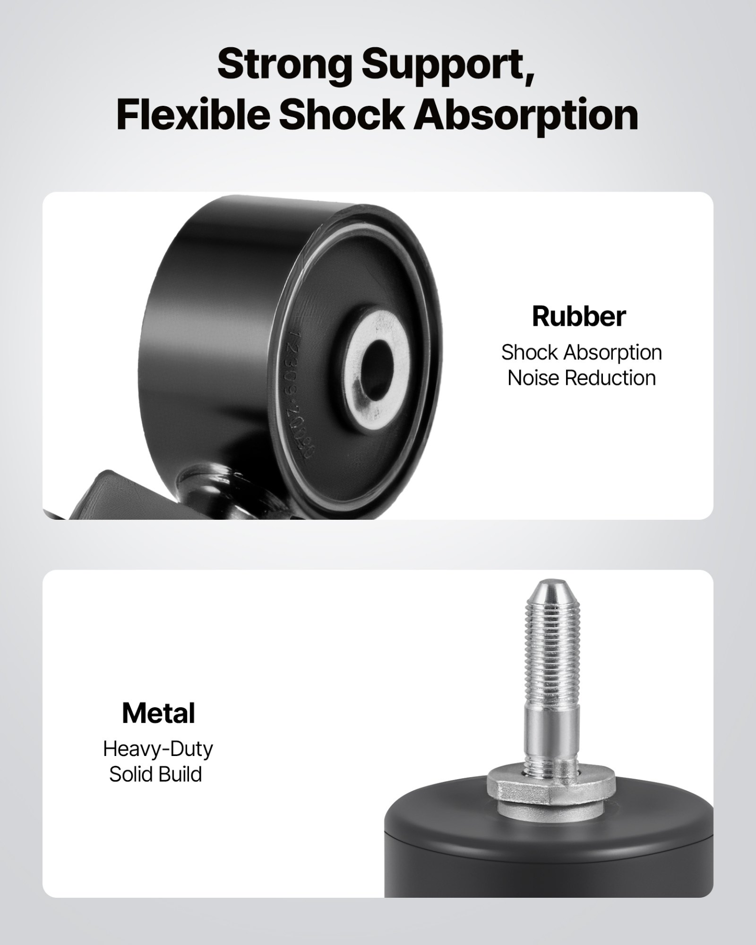 VEVOR 4-PC Engine & Transmission Mount Kit 07-11 Camry 2.4L