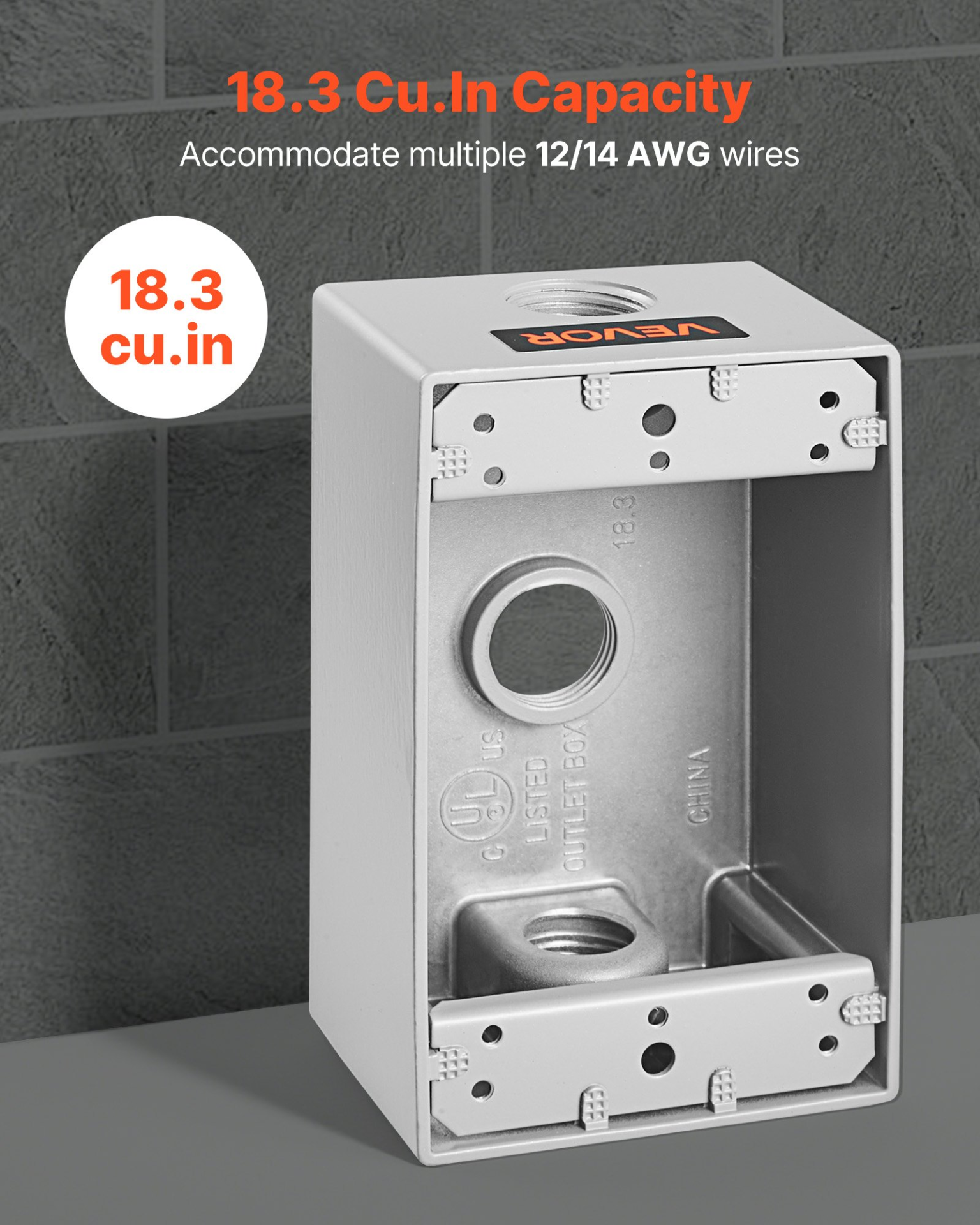 VEVOR 4-Piece Outdoor Electrical Box Set – Durable & Weatherproof