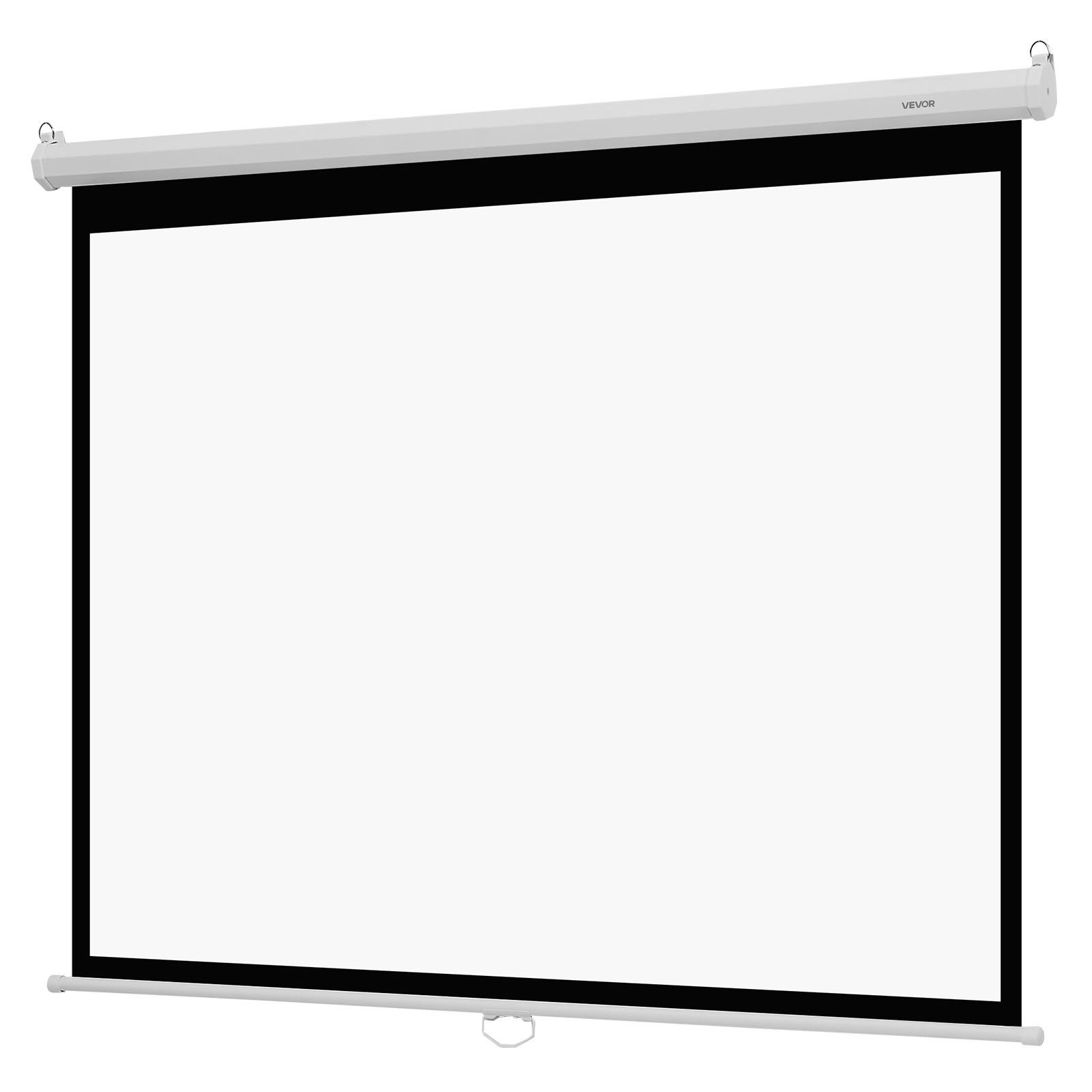 VEVOR 72" Manual Pull Down Projector Screen, 4K/HD Wall Mount, 4:3