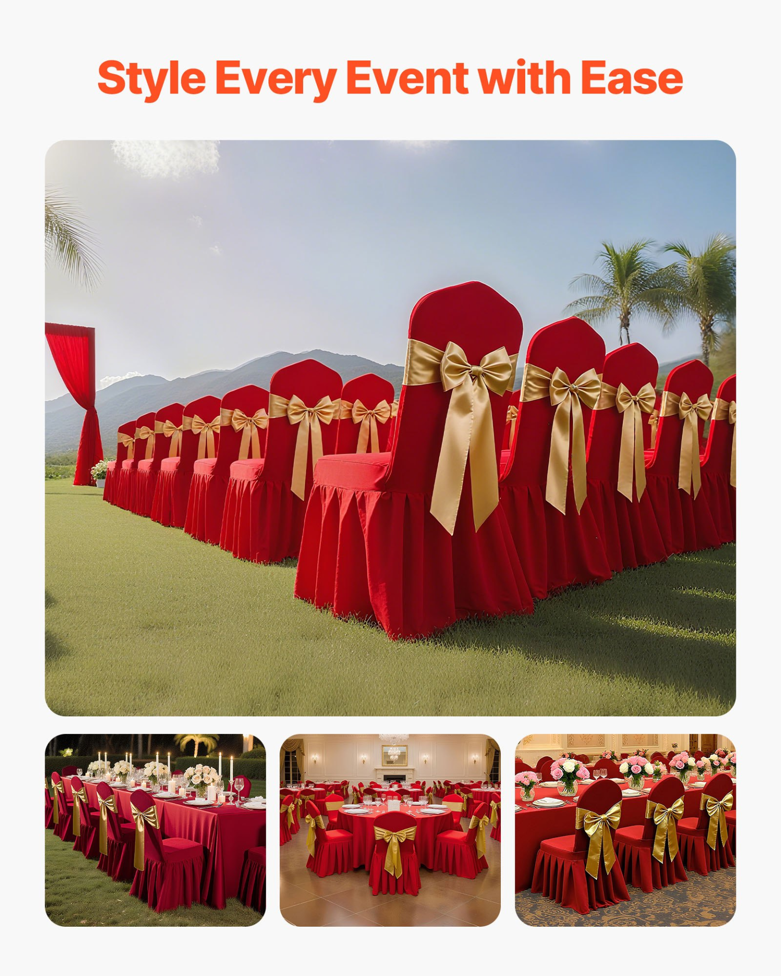 Covers - Polyester Spandex For Wedding & Banquet