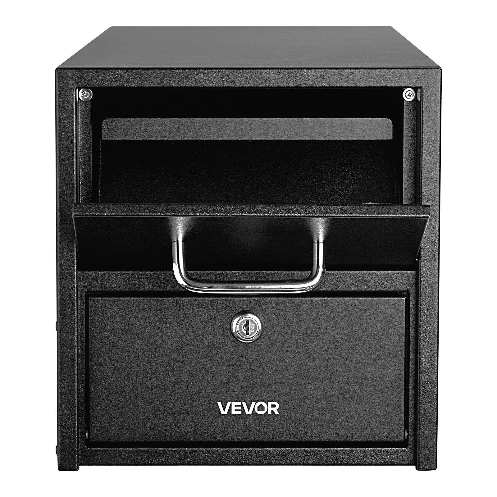 VEVOR Lockable Anti-Theft Mailbox, Heavy Duty Post Mount, 21x11 in