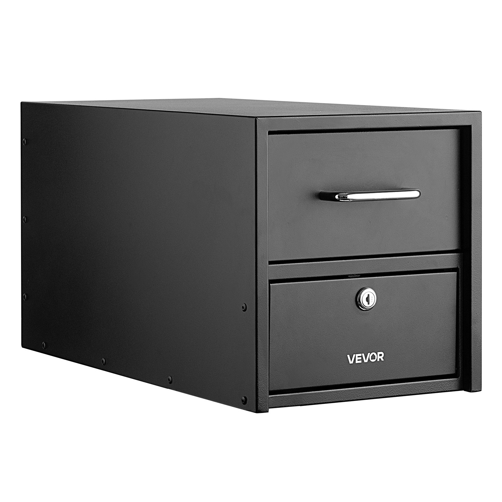 VEVOR Lockable Anti-Theft Mailbox, Heavy Duty Post Mount, 21x11 in