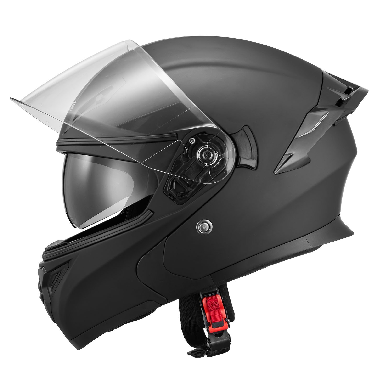 VEVOR Modular Motorcycle Helmet, DOT, Flip-Up, Matte Black, M