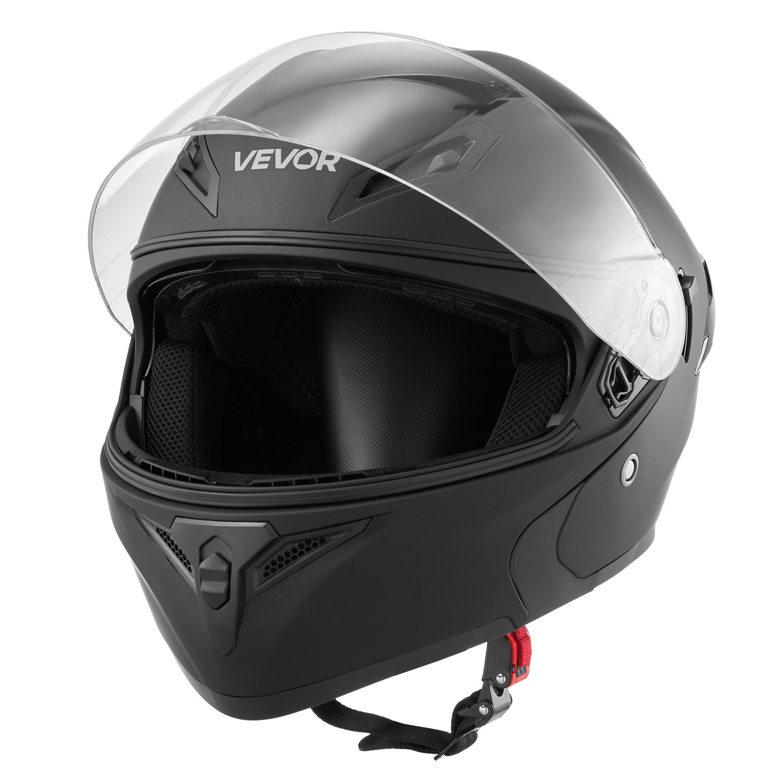 VEVOR Modular Motorcycle Helmet, DOT, Flip-Up, Matte Black, M