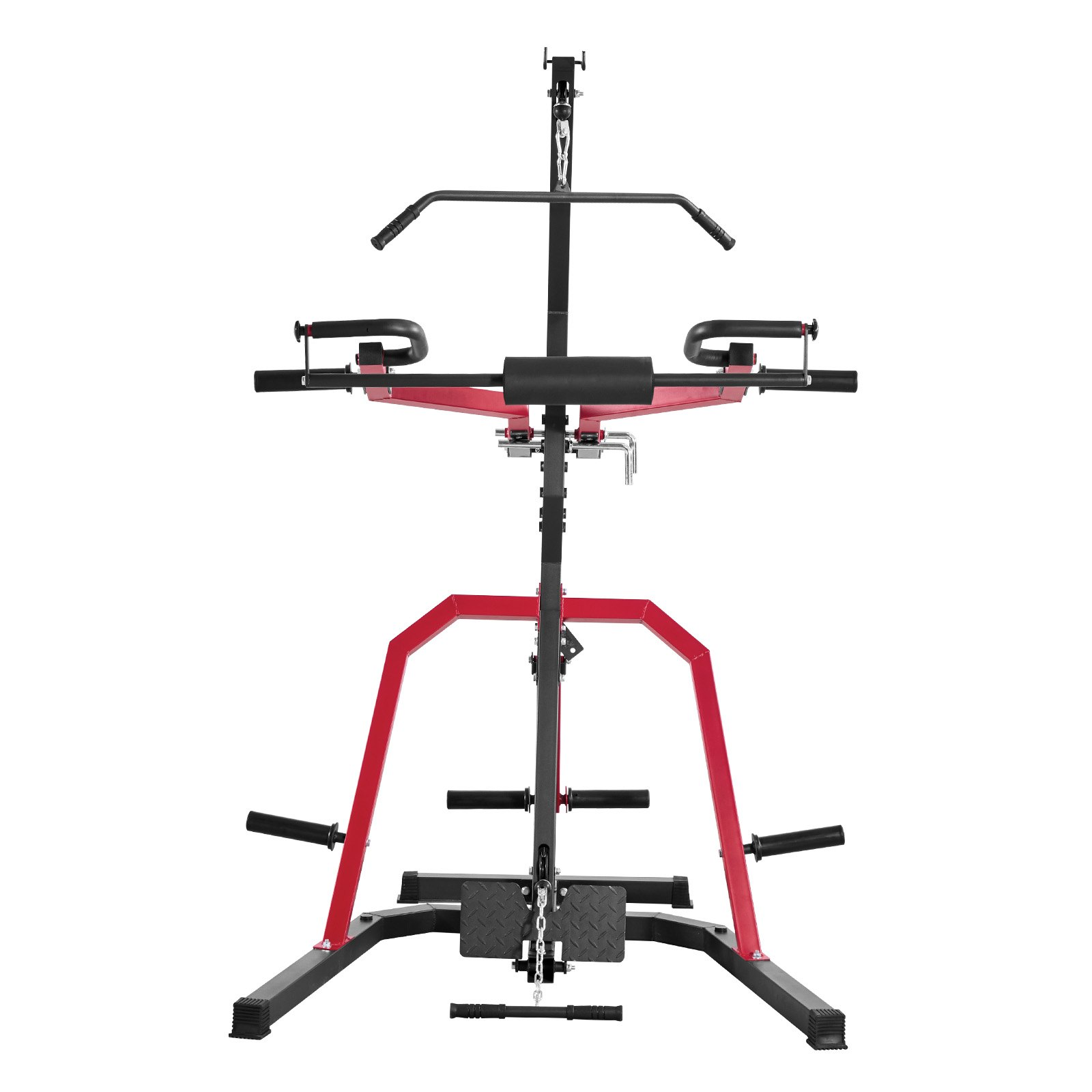 VEVOR Home Gym Machine, Full Body Workout Station, LAT Pulldown & Low Row