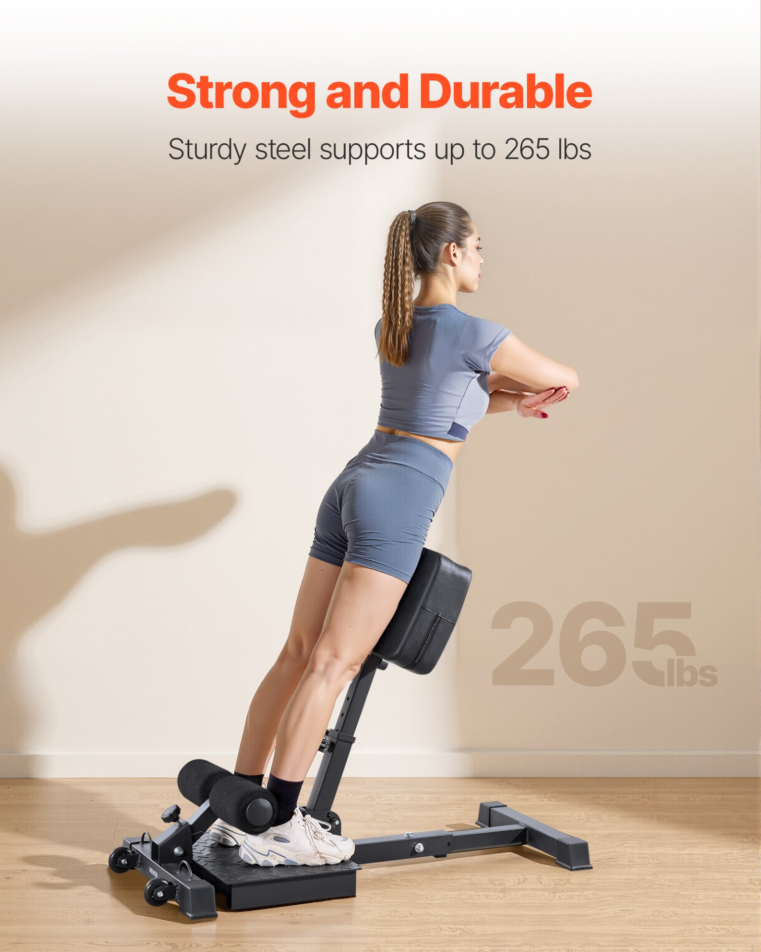 Sissy Squat Machine Foldable Leg Exercise Bench Glute Core Trainer Home Gym