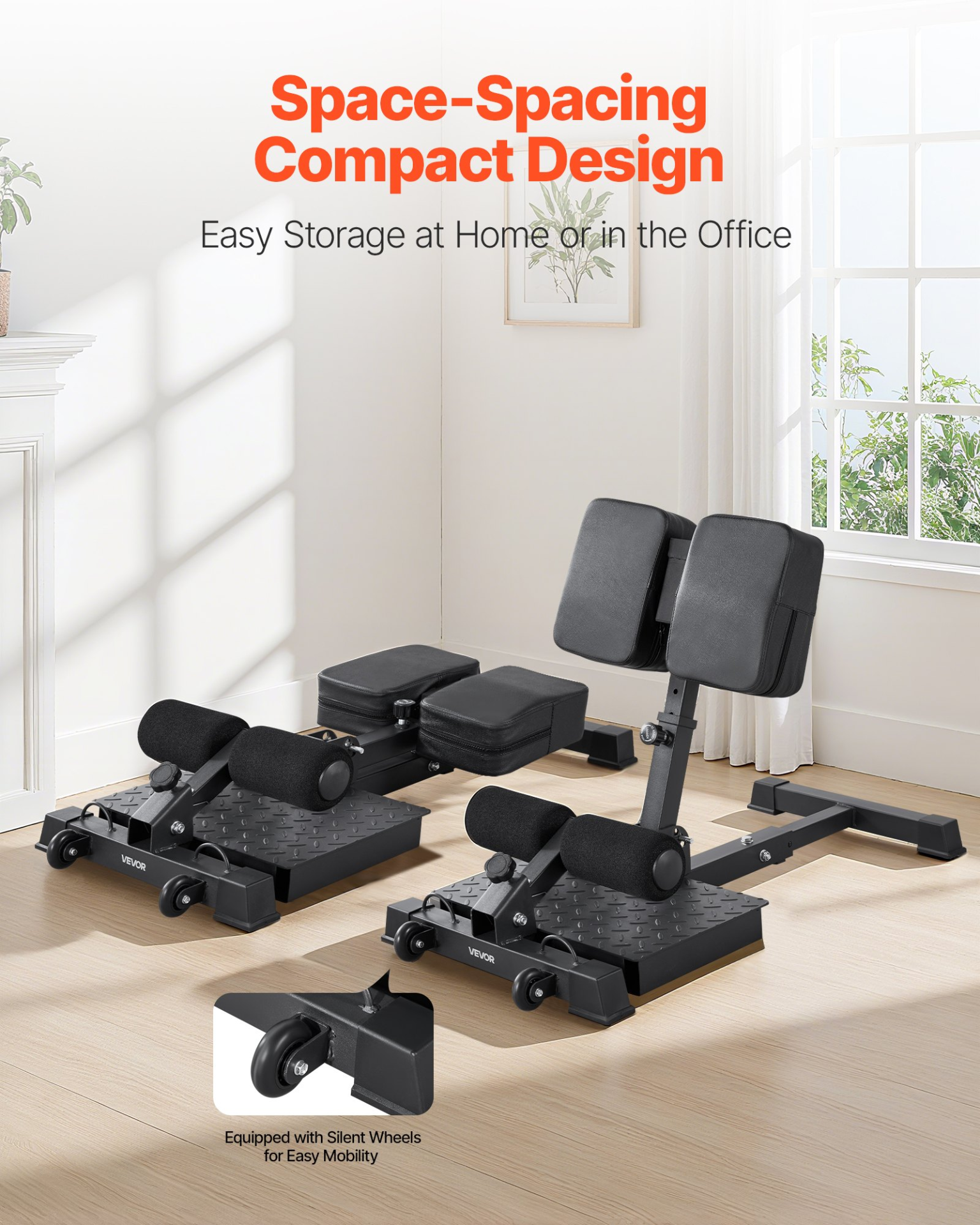 Sissy Squat Machine Foldable Leg Exercise Bench Glute Core Trainer Home Gym