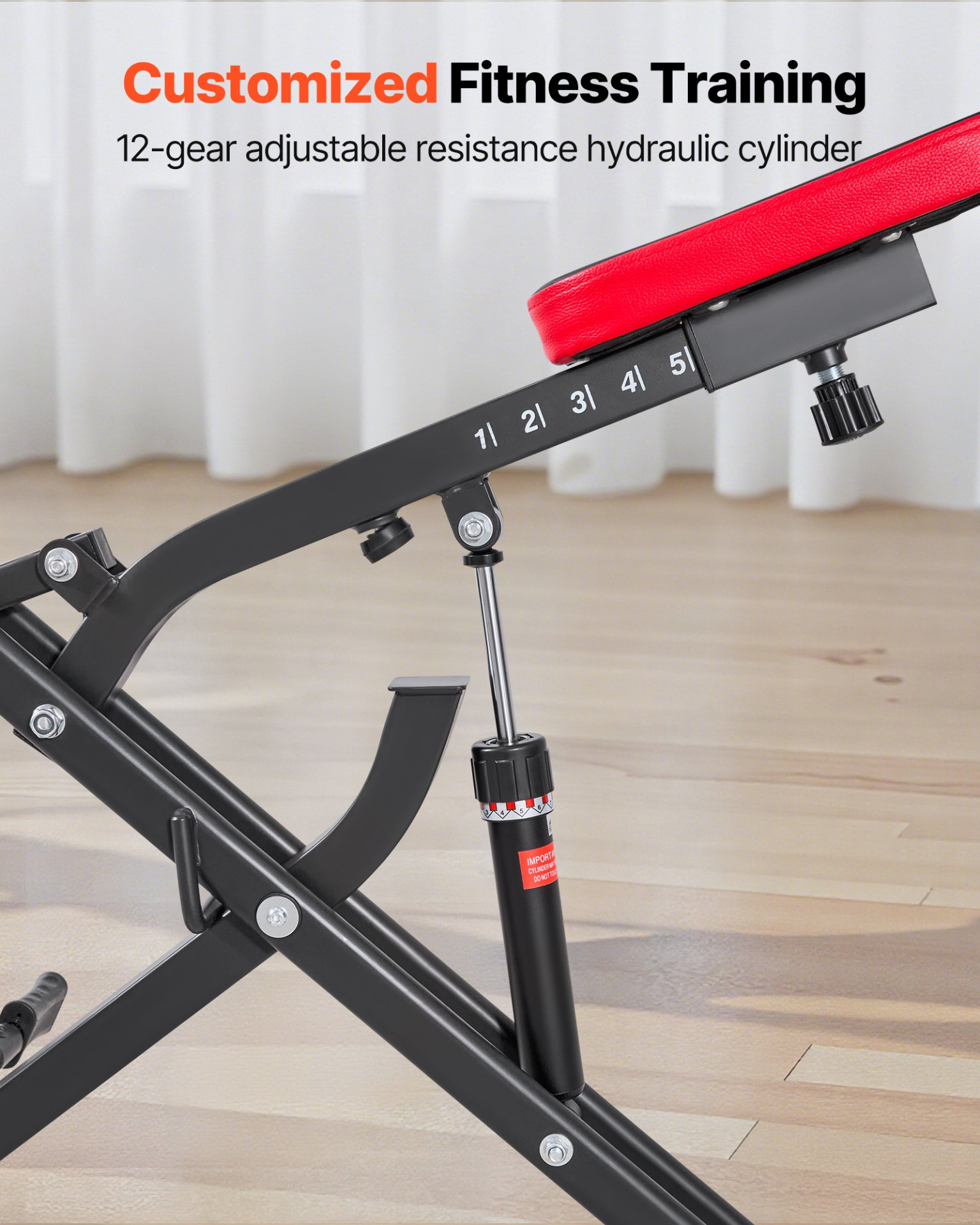 Deep Squat Machine Glute Trainer Rowing Exercise Equipment 12-Level Foldable