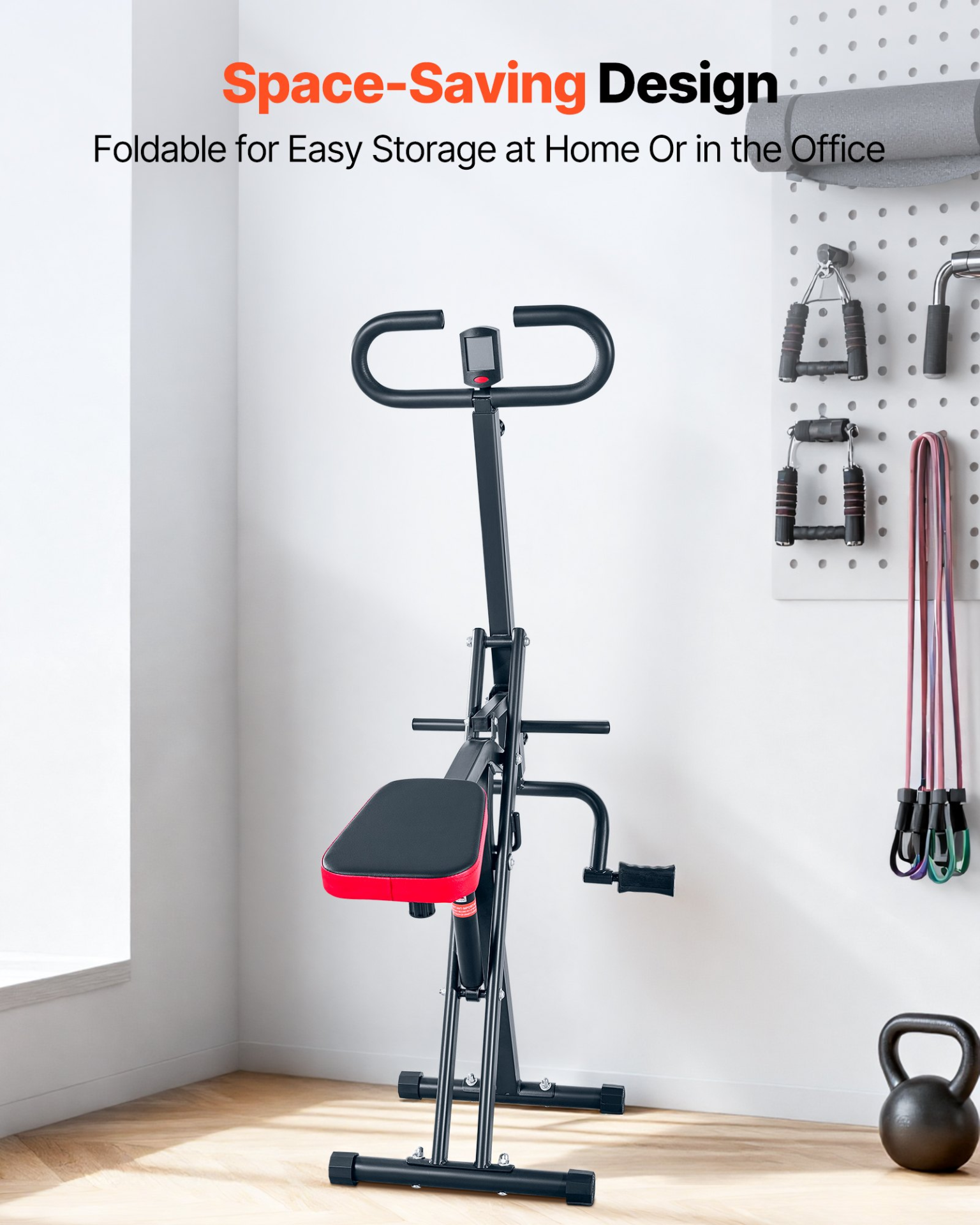 Deep Squat Machine Glute Trainer Rowing Exercise Equipment 12-Level Foldable