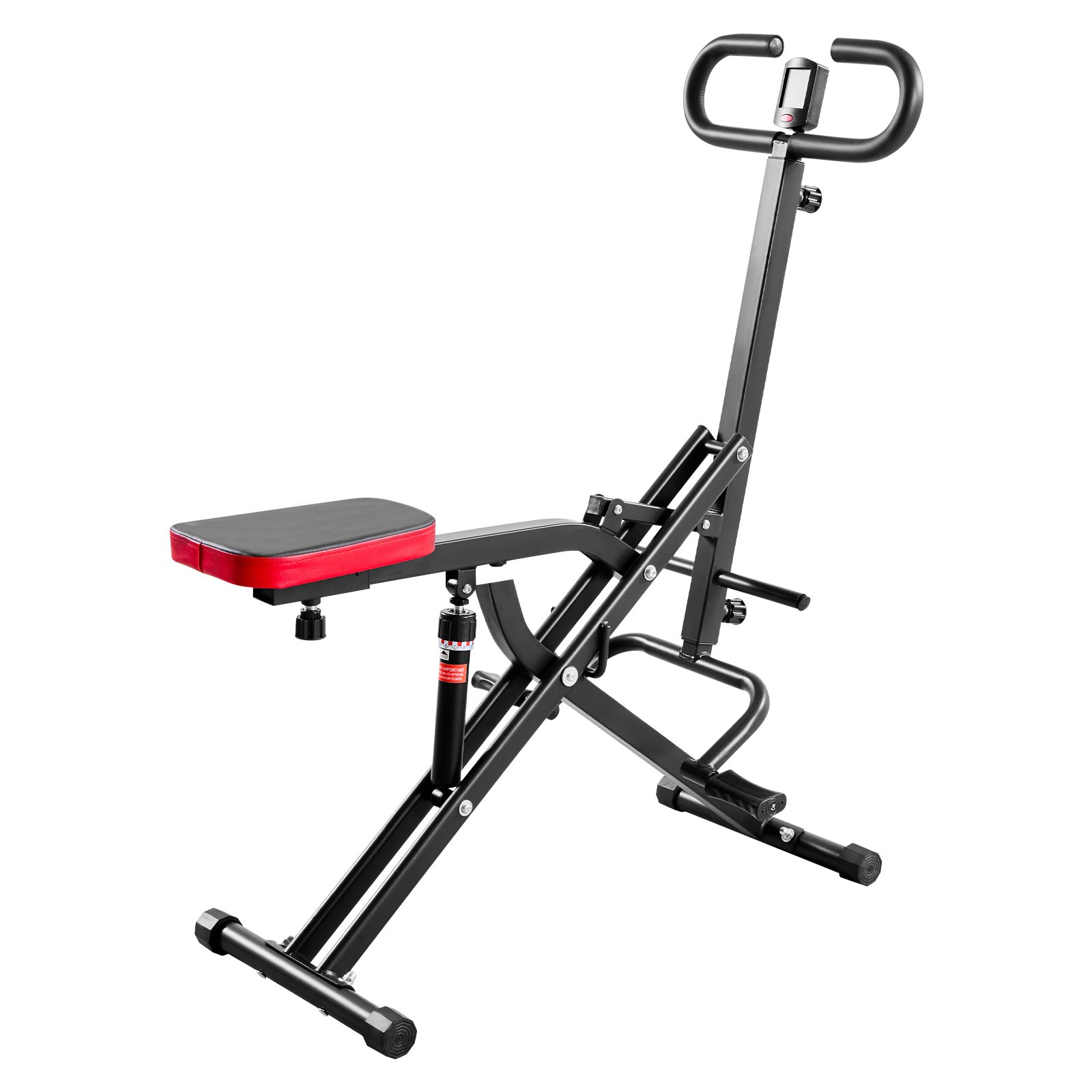 Deep Squat Machine Glute Trainer Rowing Exercise Equipment 12-Level Foldable