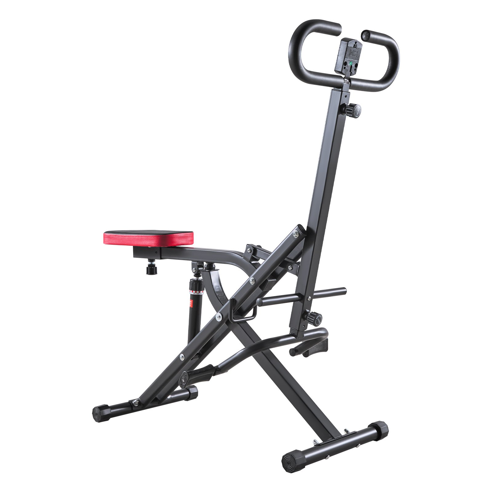 Deep Squat Machine Glute Trainer Rowing Exercise Equipment 12-Level Foldable