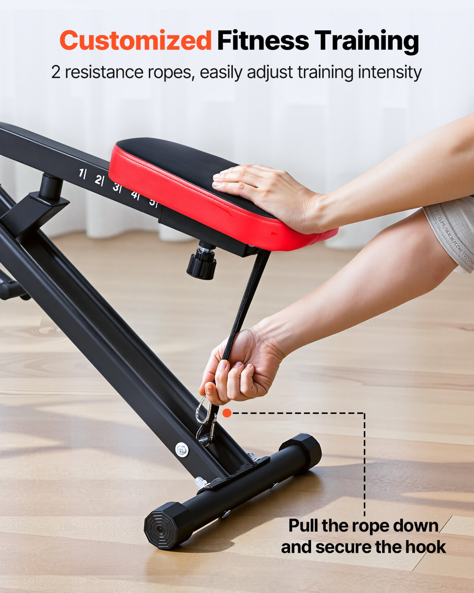 Deep Squat Machine Glute Trainer Rowing Exercise Equipment Foldable Home Gym