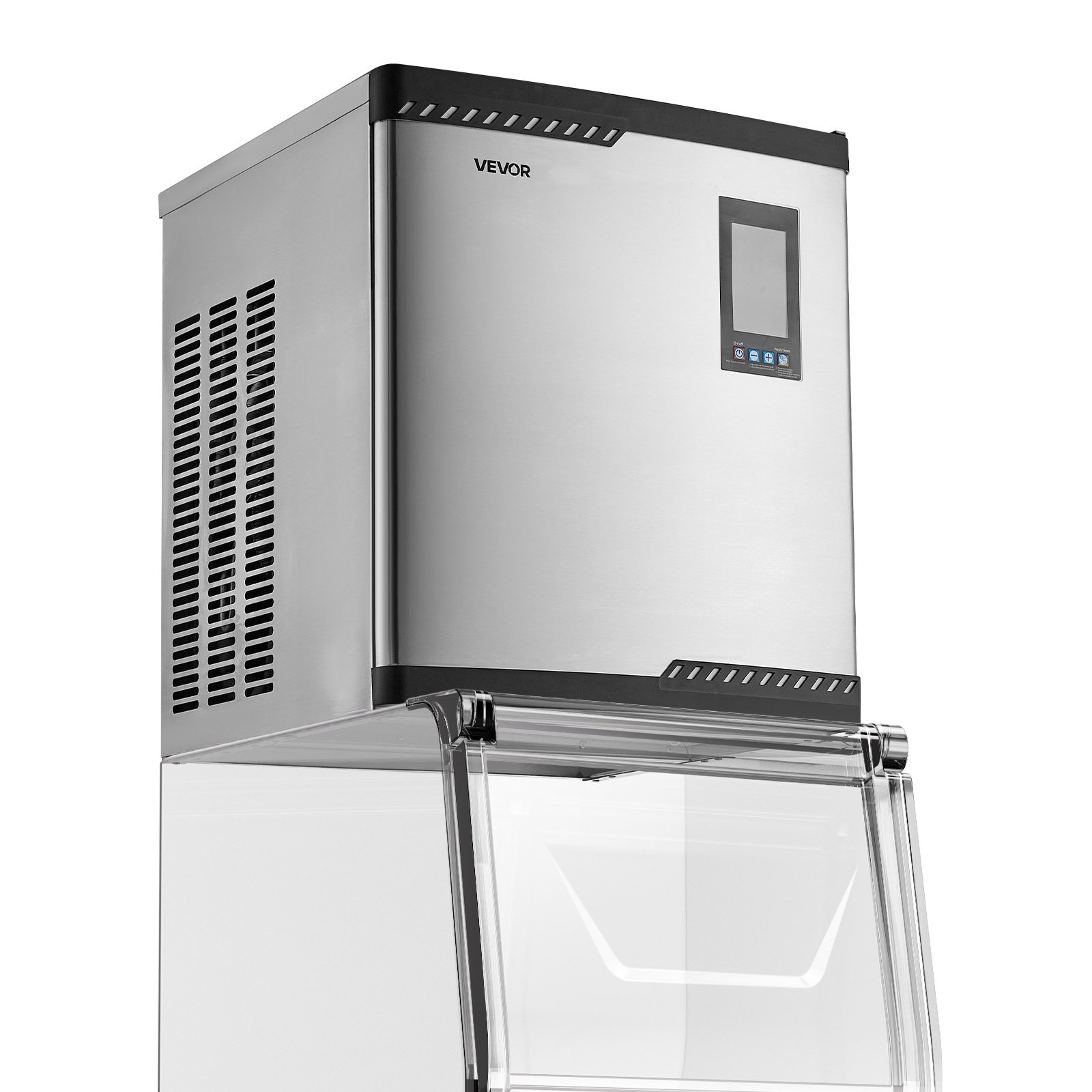 300lb/Day Commercial Ice Maker Head SS Self-Clean Adjustable