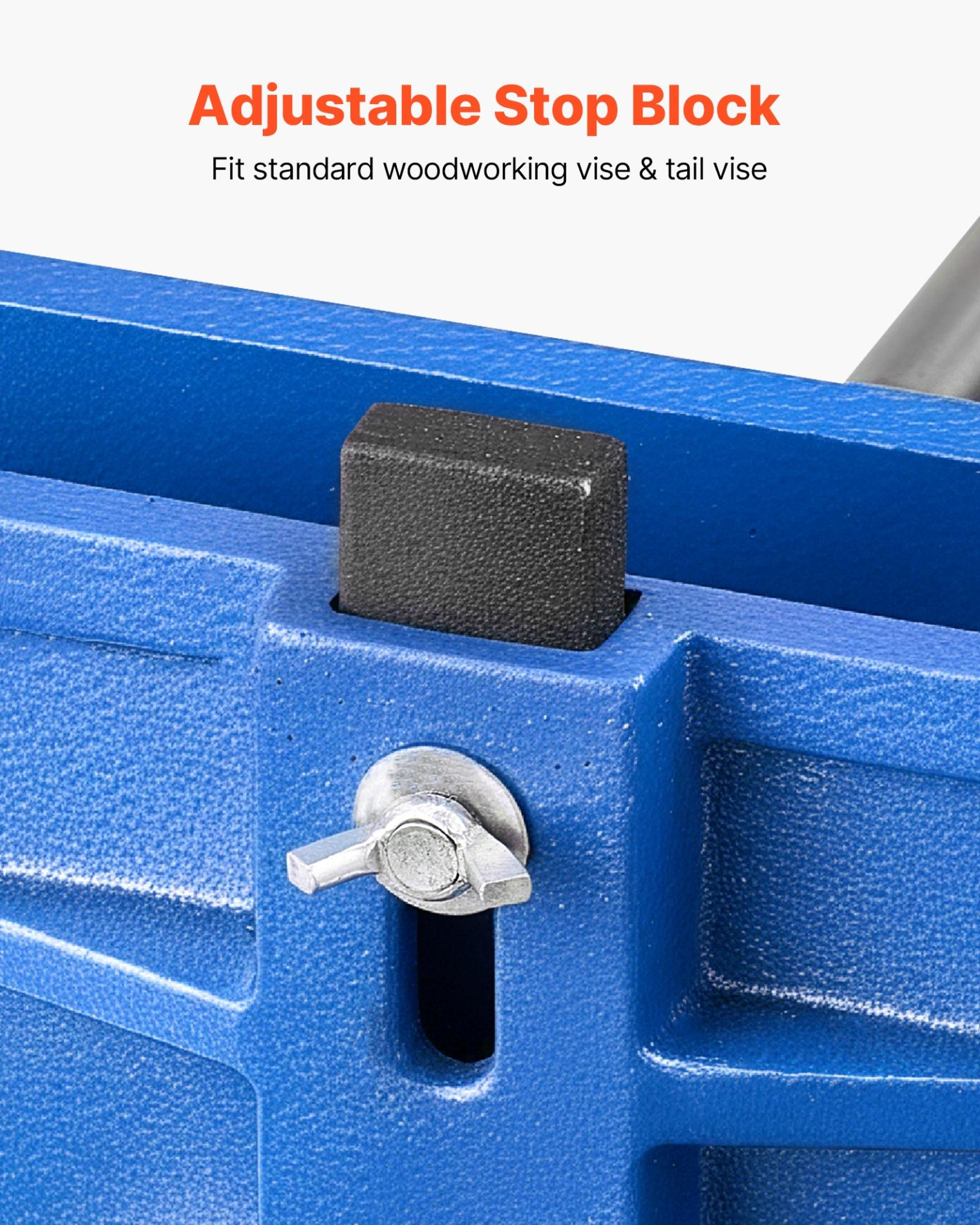 VEVOR 7" Quick Release Woodworking Vise, 8" Jaw, Cast Iron