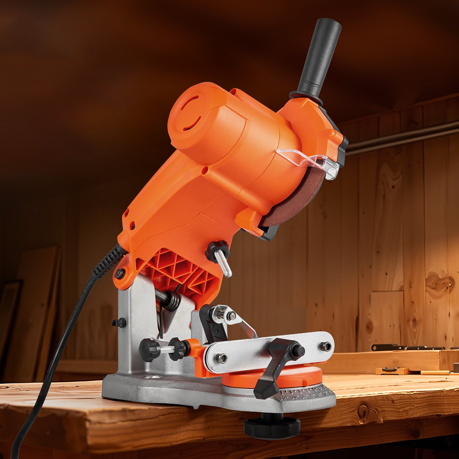 VEVOR 85W Electric Chainsaw Sharpener, 5000RPM, w/LED Light