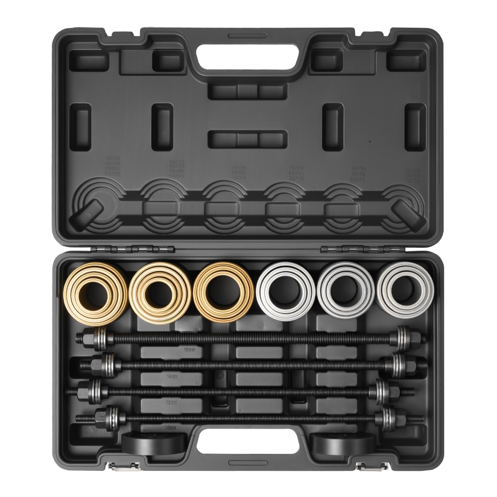 26-Pc Pull & Press Sleeve Kit, Steel Bushing Removal & Install Tools w/Case