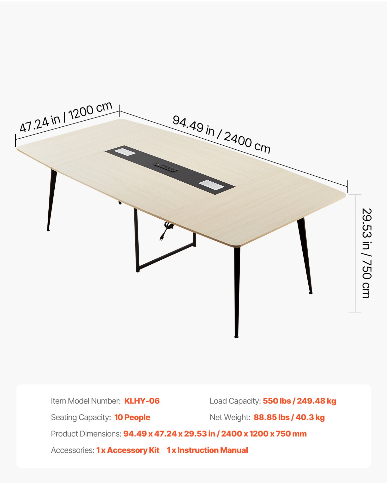 Conference Table, Easy Assembly